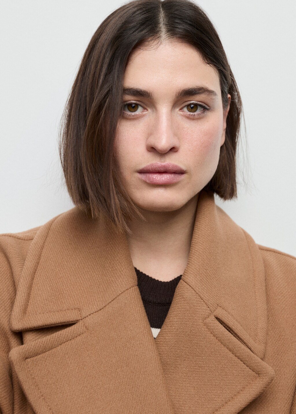 Mango Manteco wool coat with belt