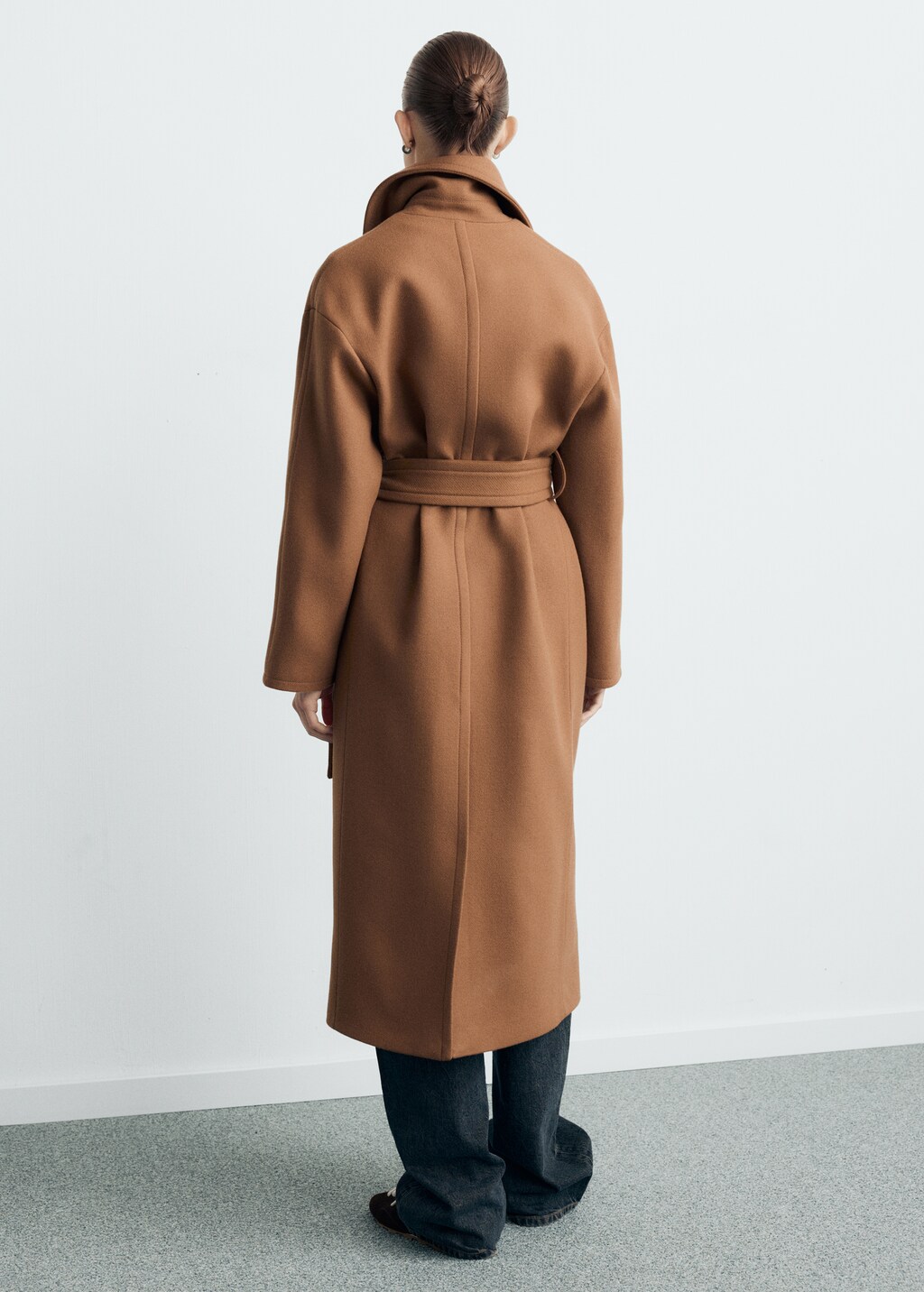 Mango Manteco wool coat with belt