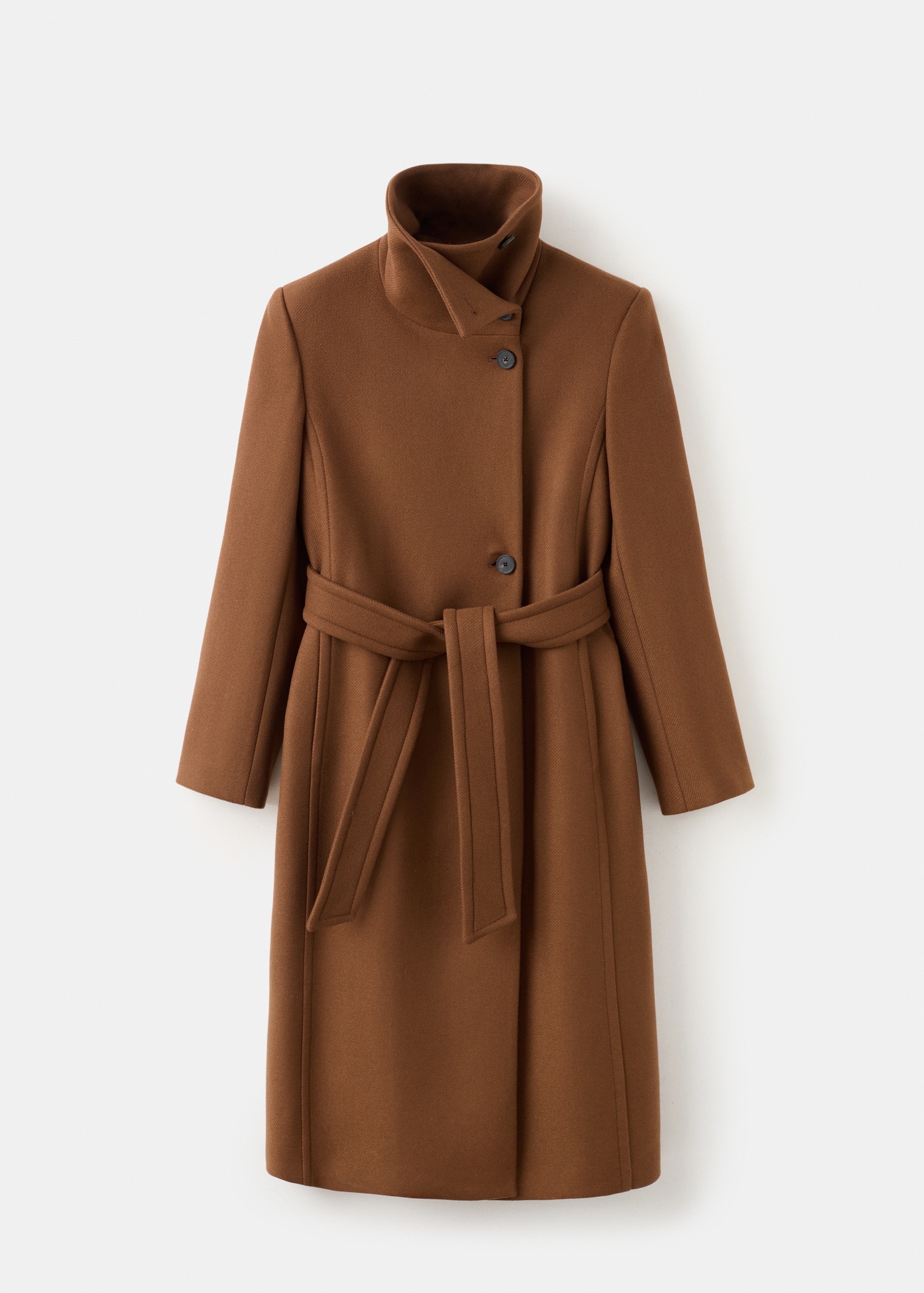 Manteco Wool Coat With Belt