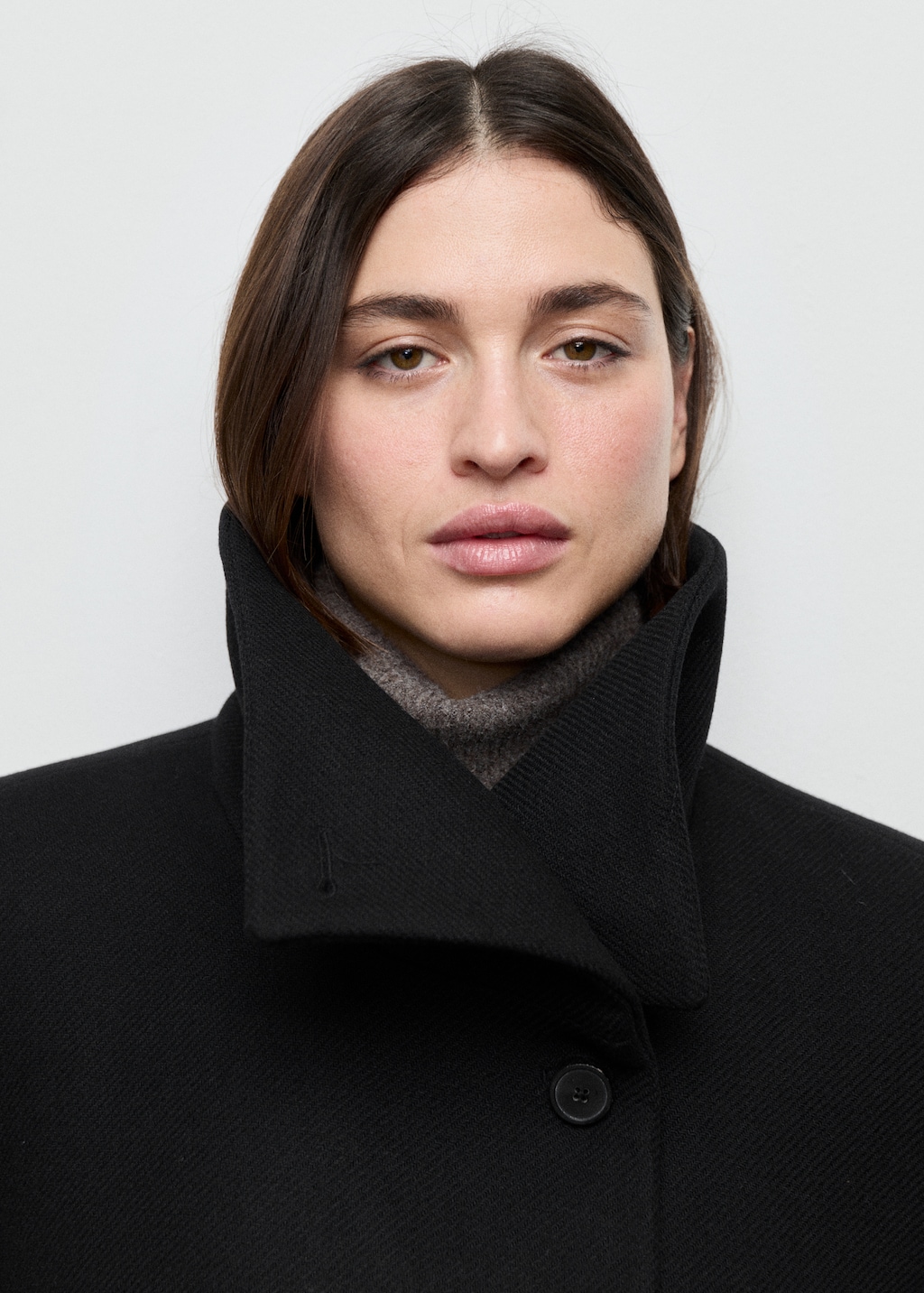 Manteco wool coat with belt