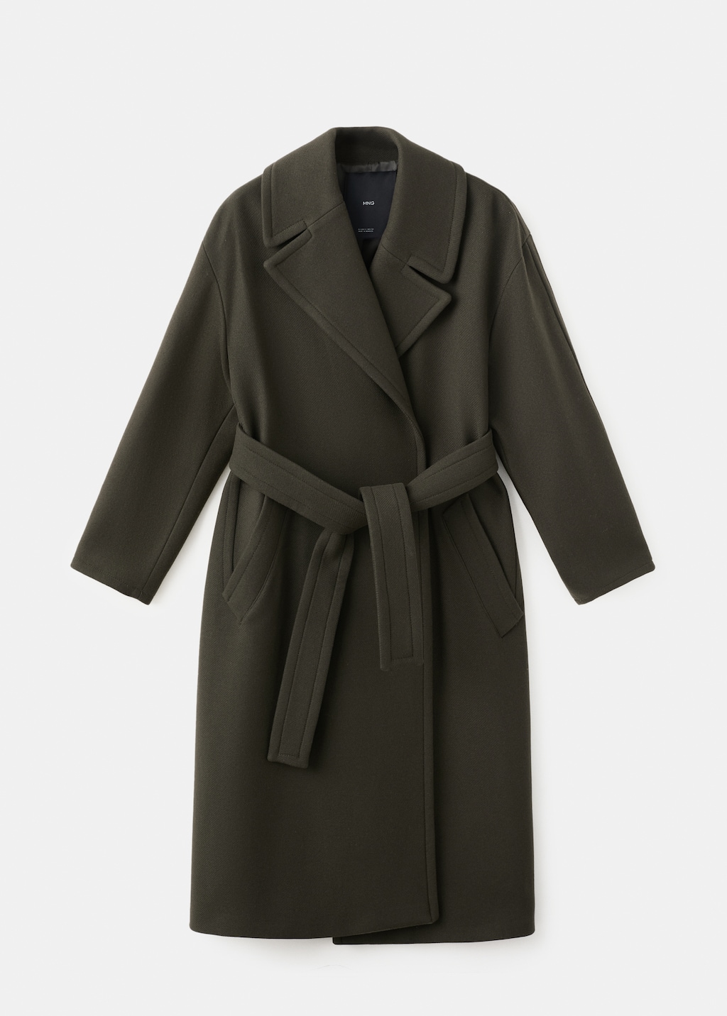 Mango Manteco wool coat with belt