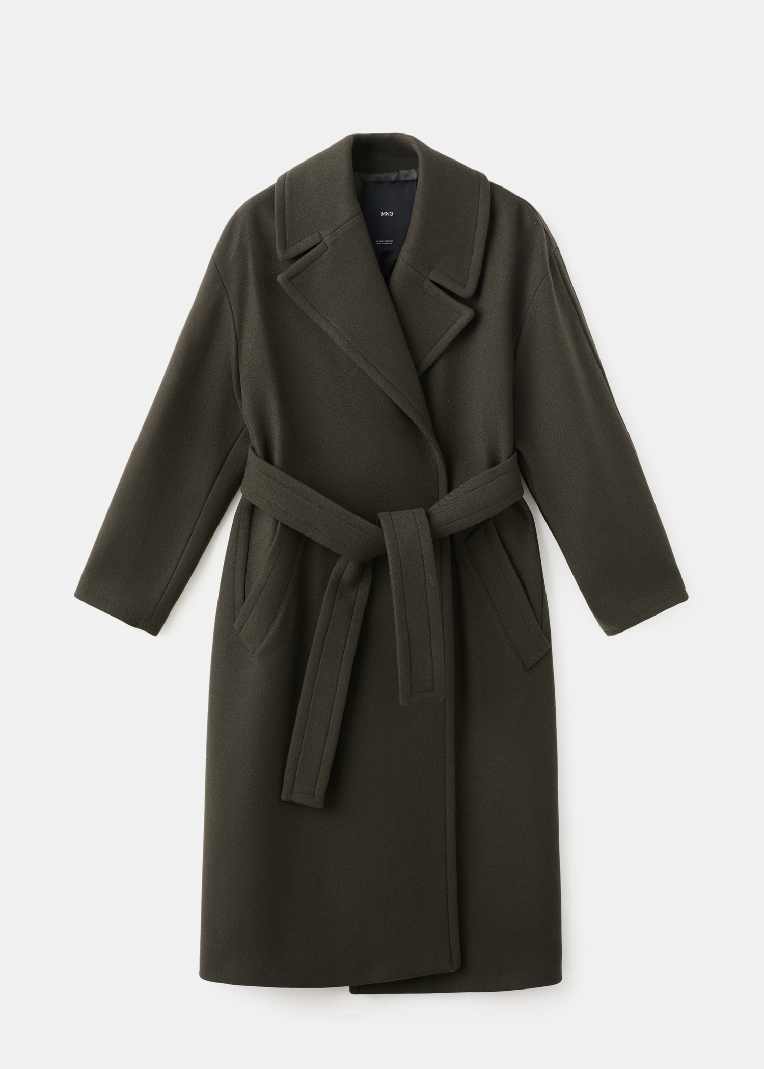 Manteco Wool Coat With Belt