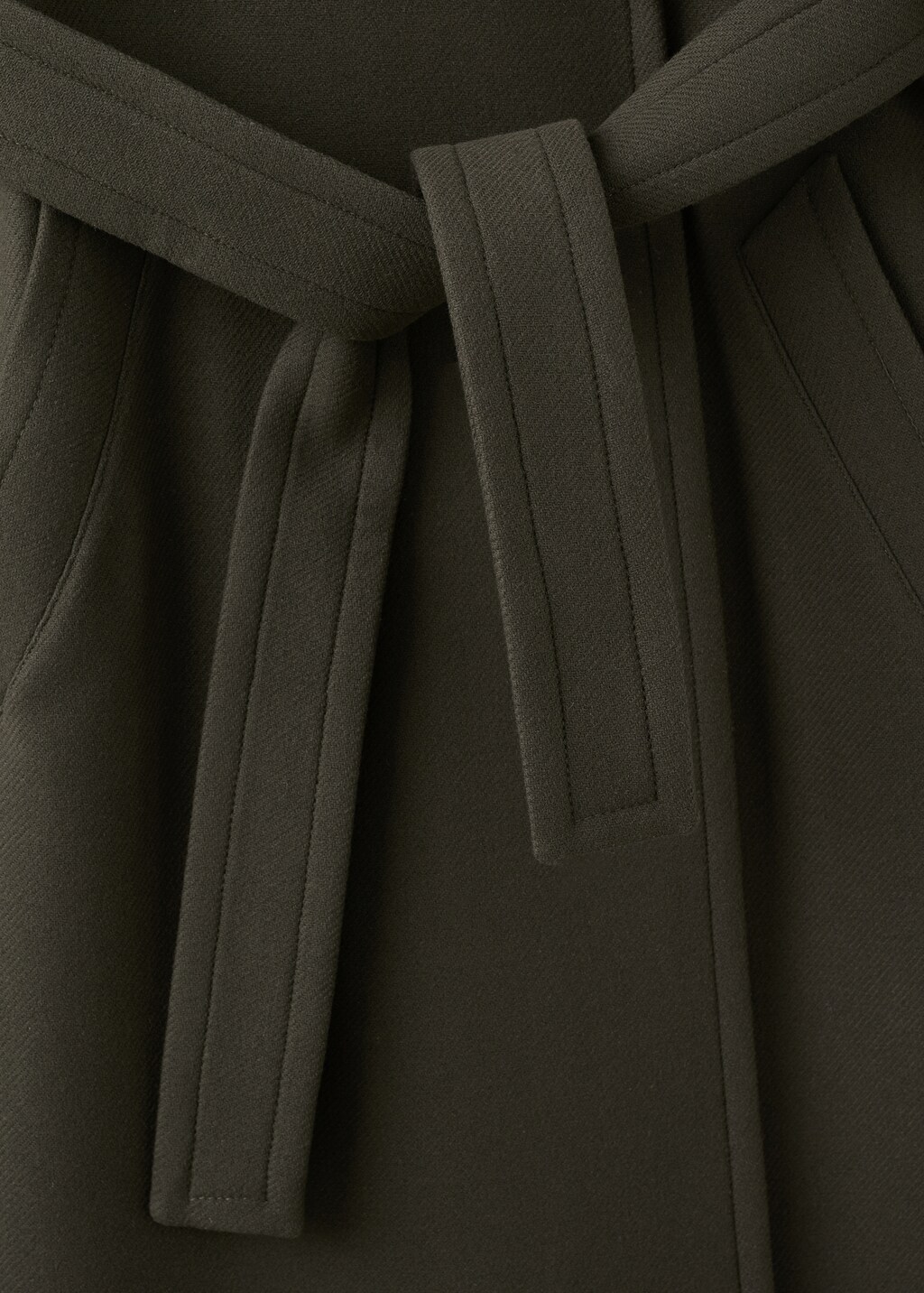 Mango Manteco wool coat with belt