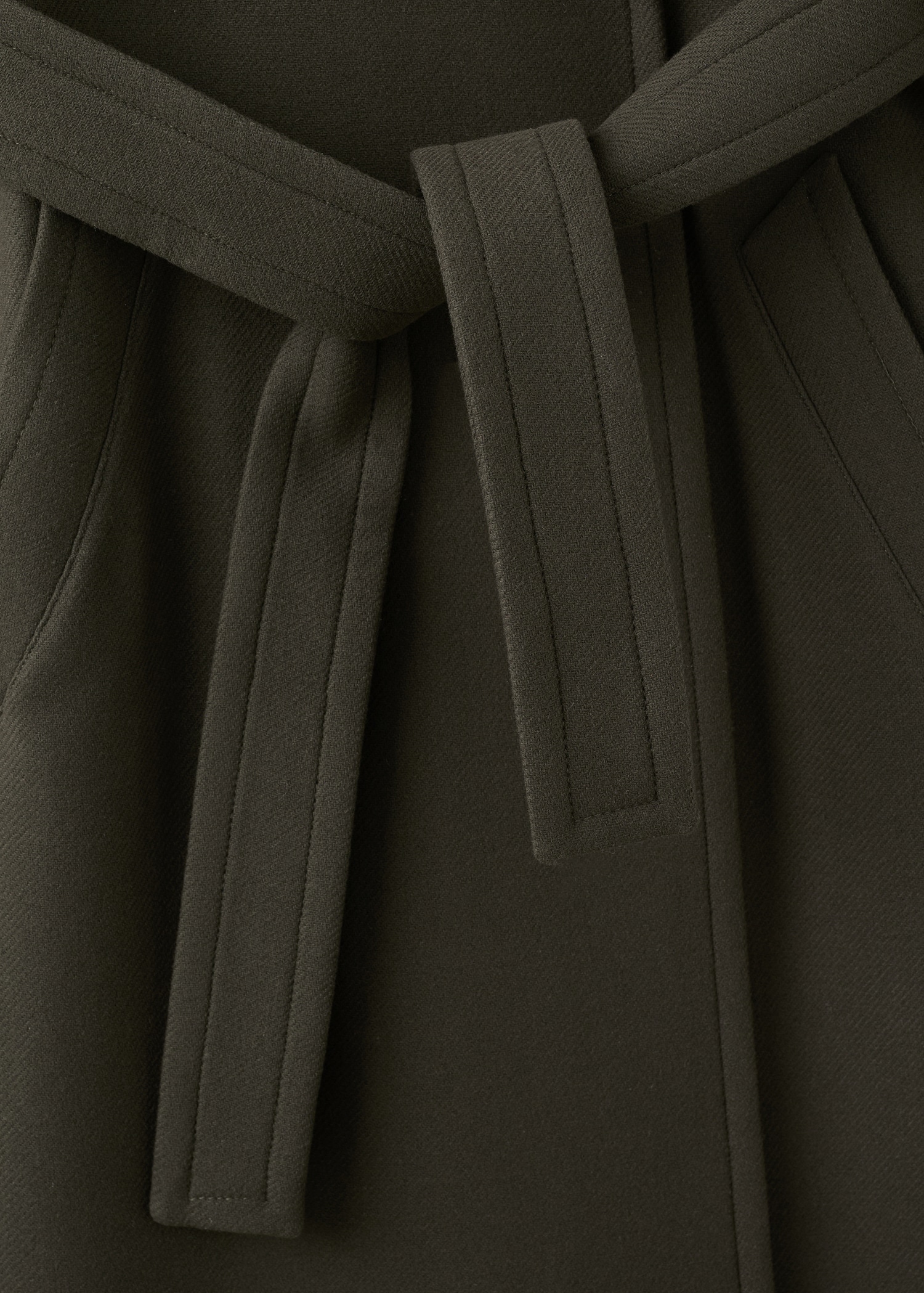 Manteco Wool Coat With Belt