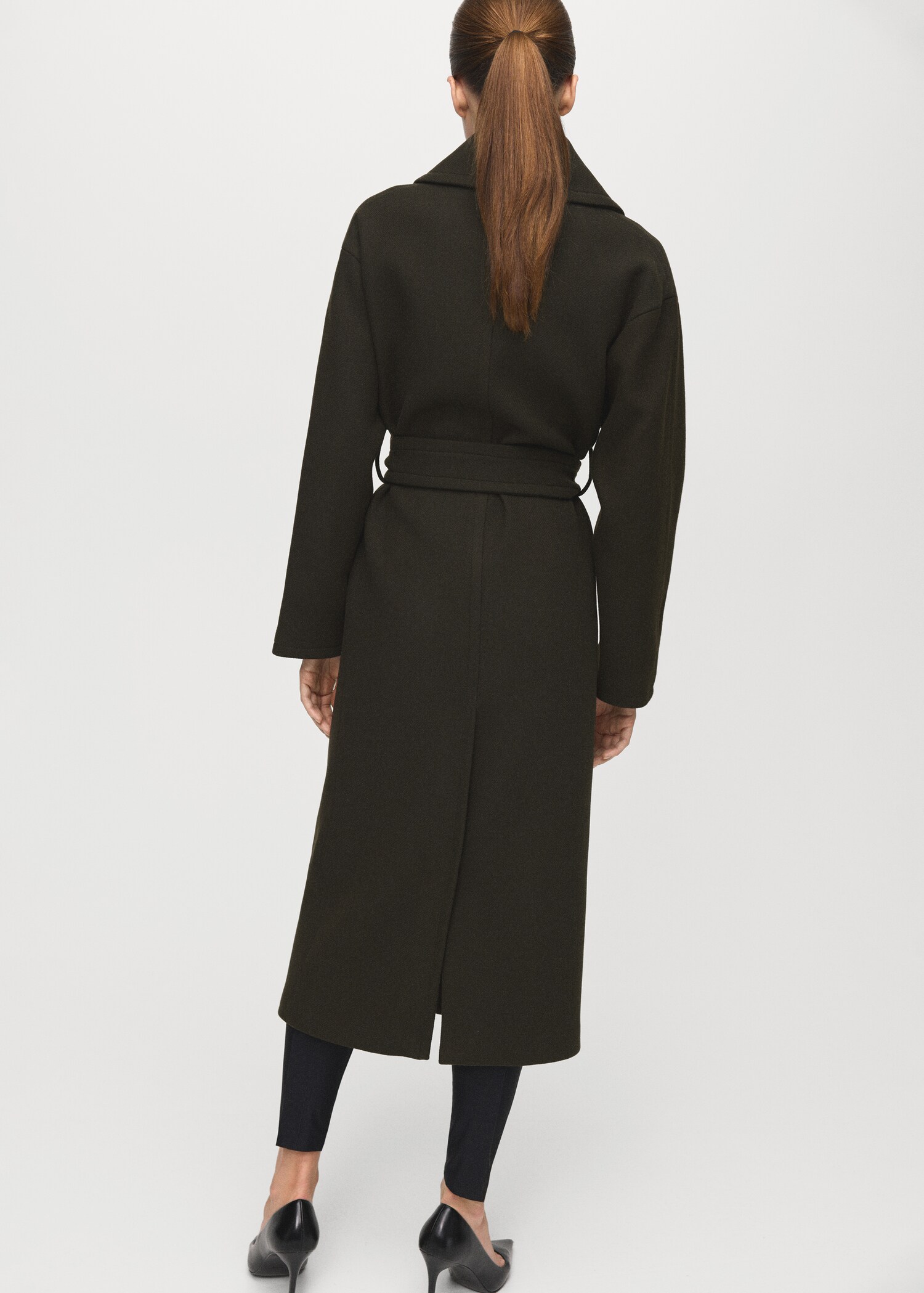 Manteco wool coat with belt - Reverse of the article