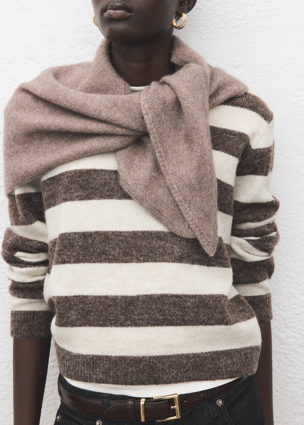 Mango Knit striped sweater