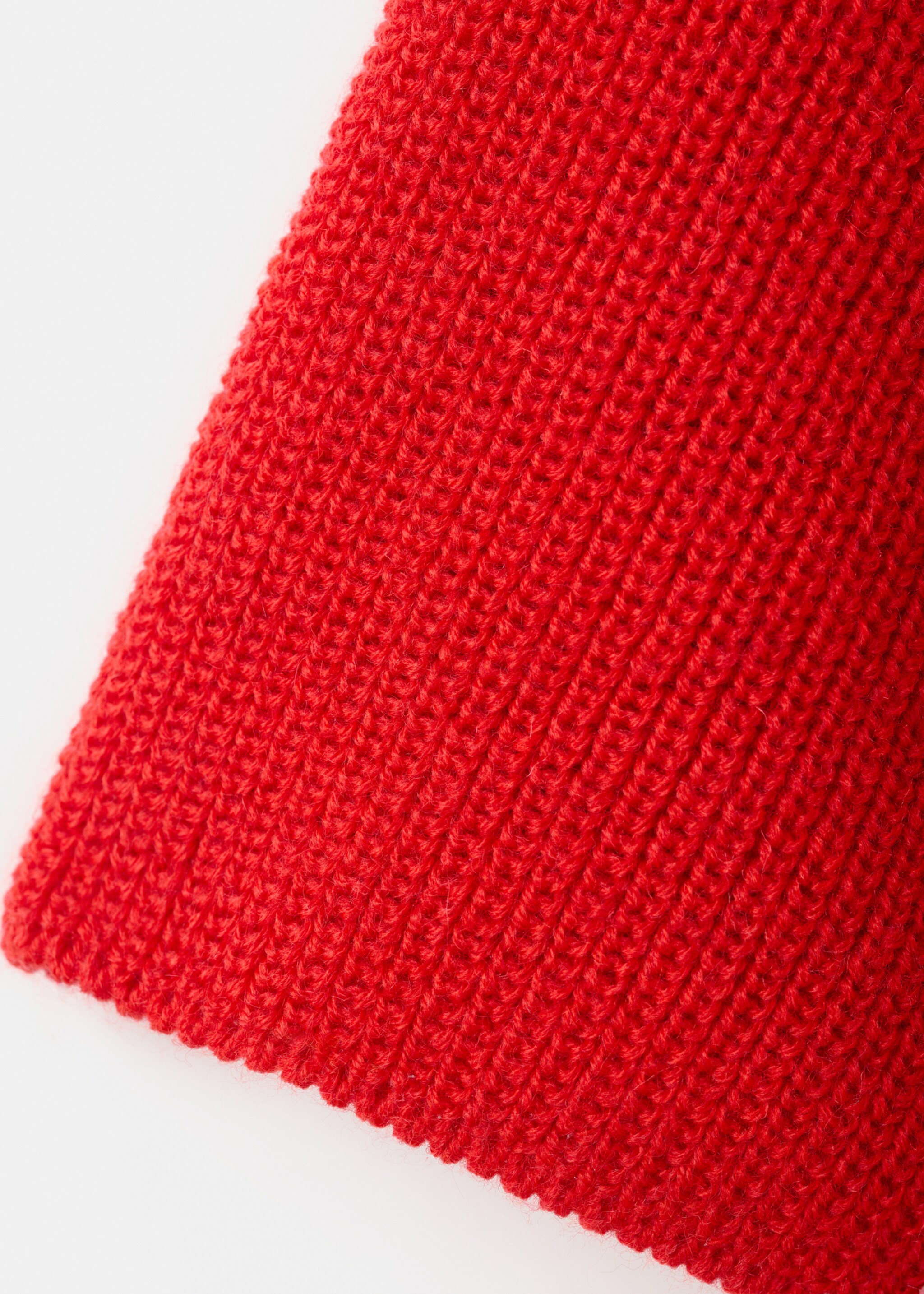 Pull en maille manches trois quarts - Détail de l'article 8, Rouge. Ref: 27011311-00.