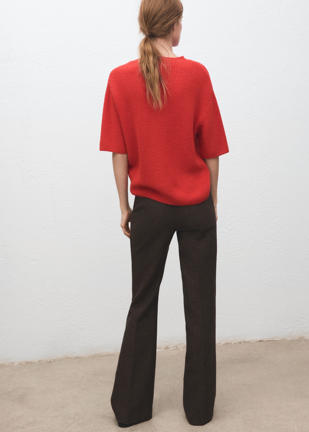 Mango Three-quarter sleeve knitted sweater