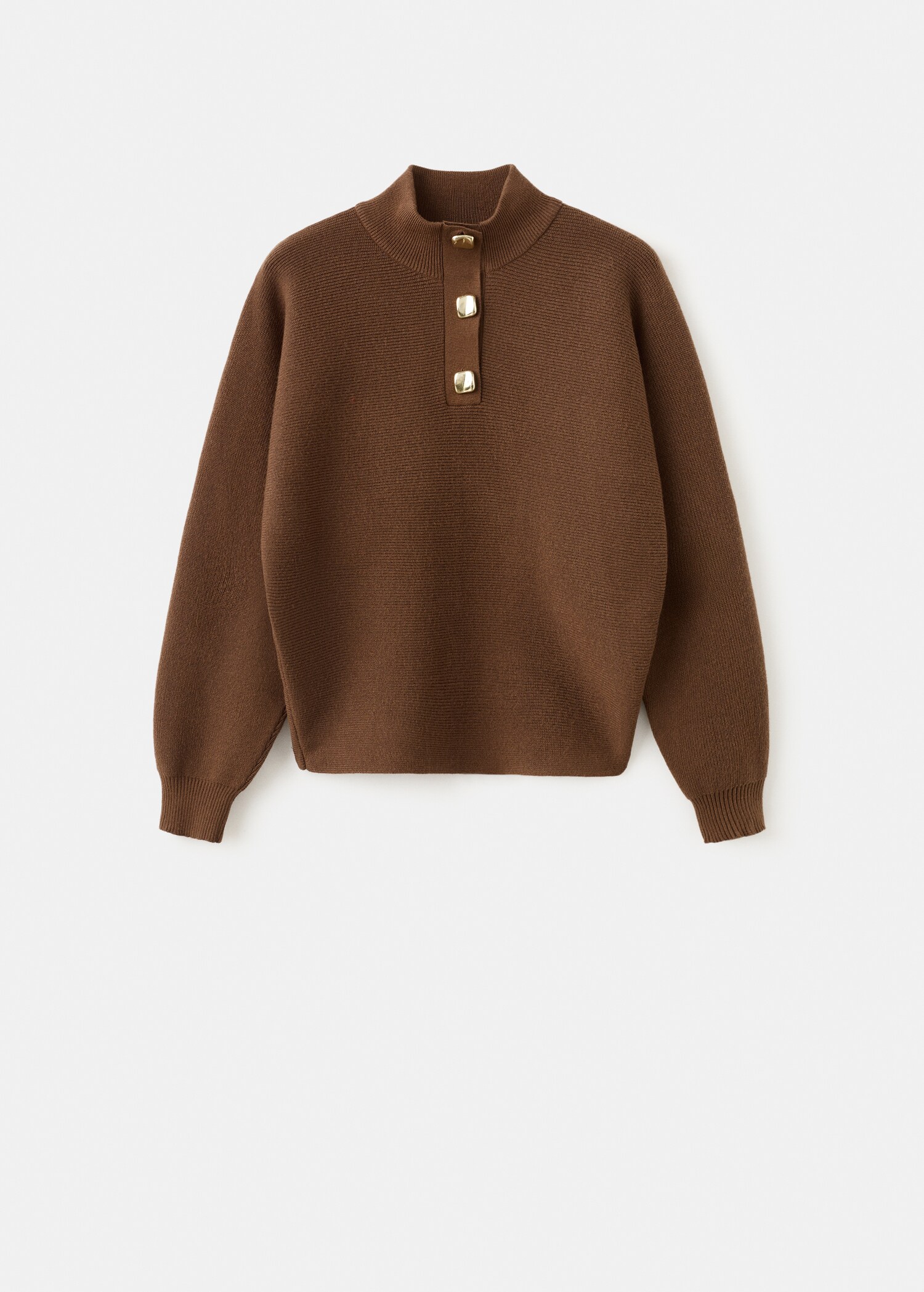 Turtleneck sweater with jewel buttons - Article without model