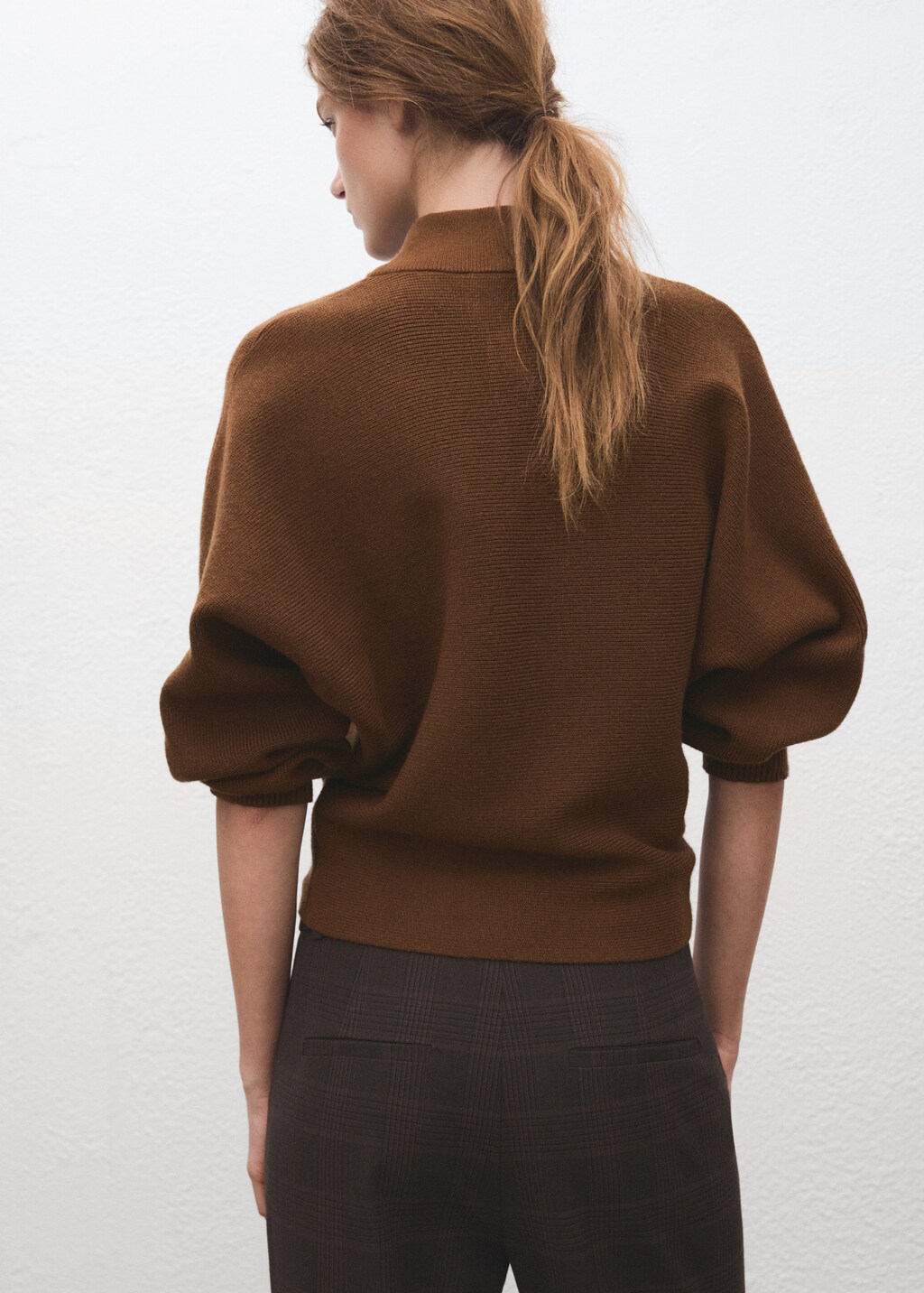 Mango Turtleneck sweater with jewel buttons