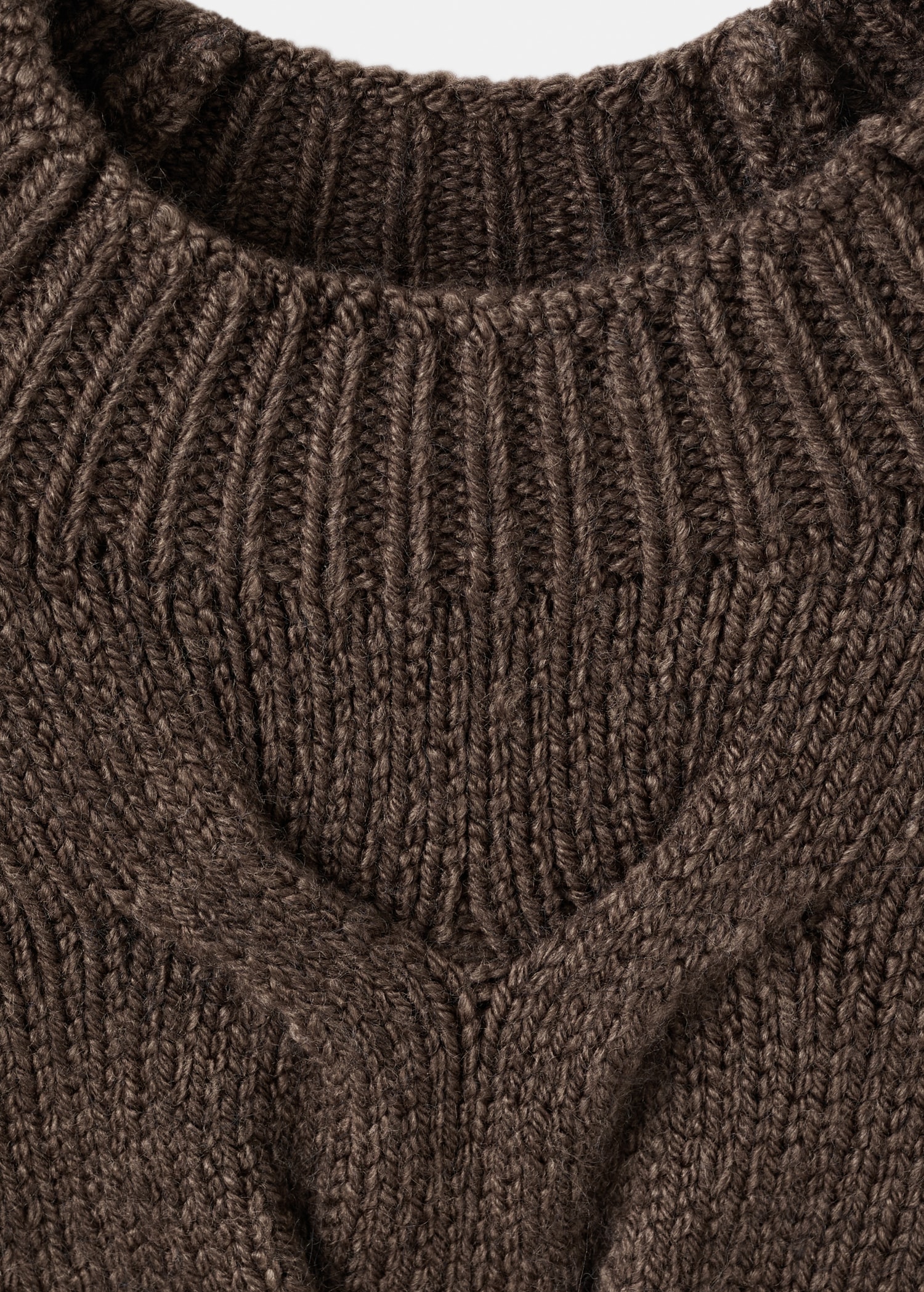 Braided sweater with perkins neck - Details of the article 8
