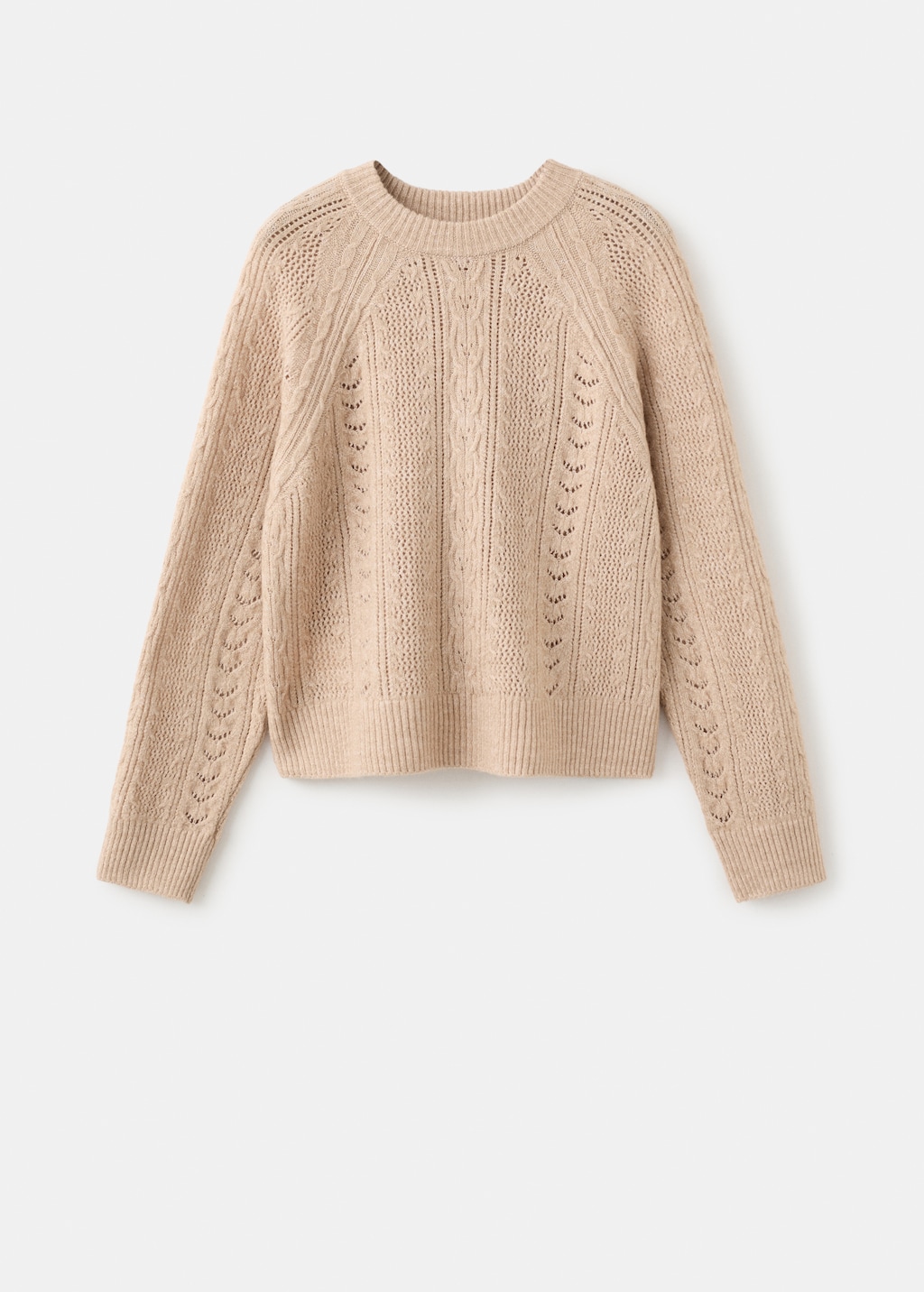 Mango Knit sweater with lace pattern