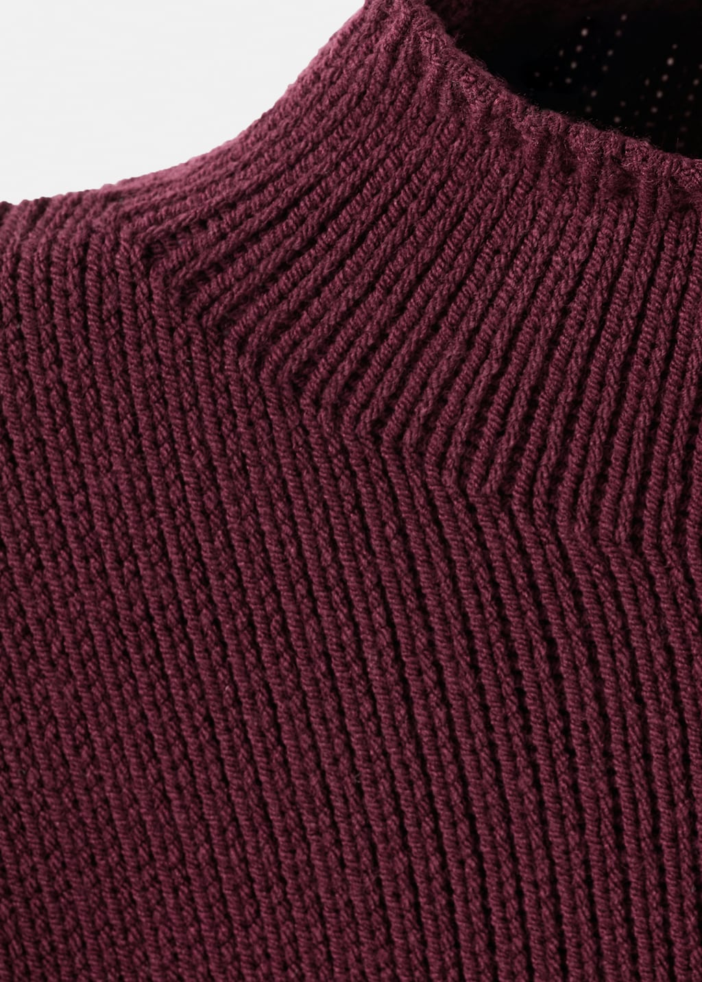 Mango Knitted sweater with perkins neck