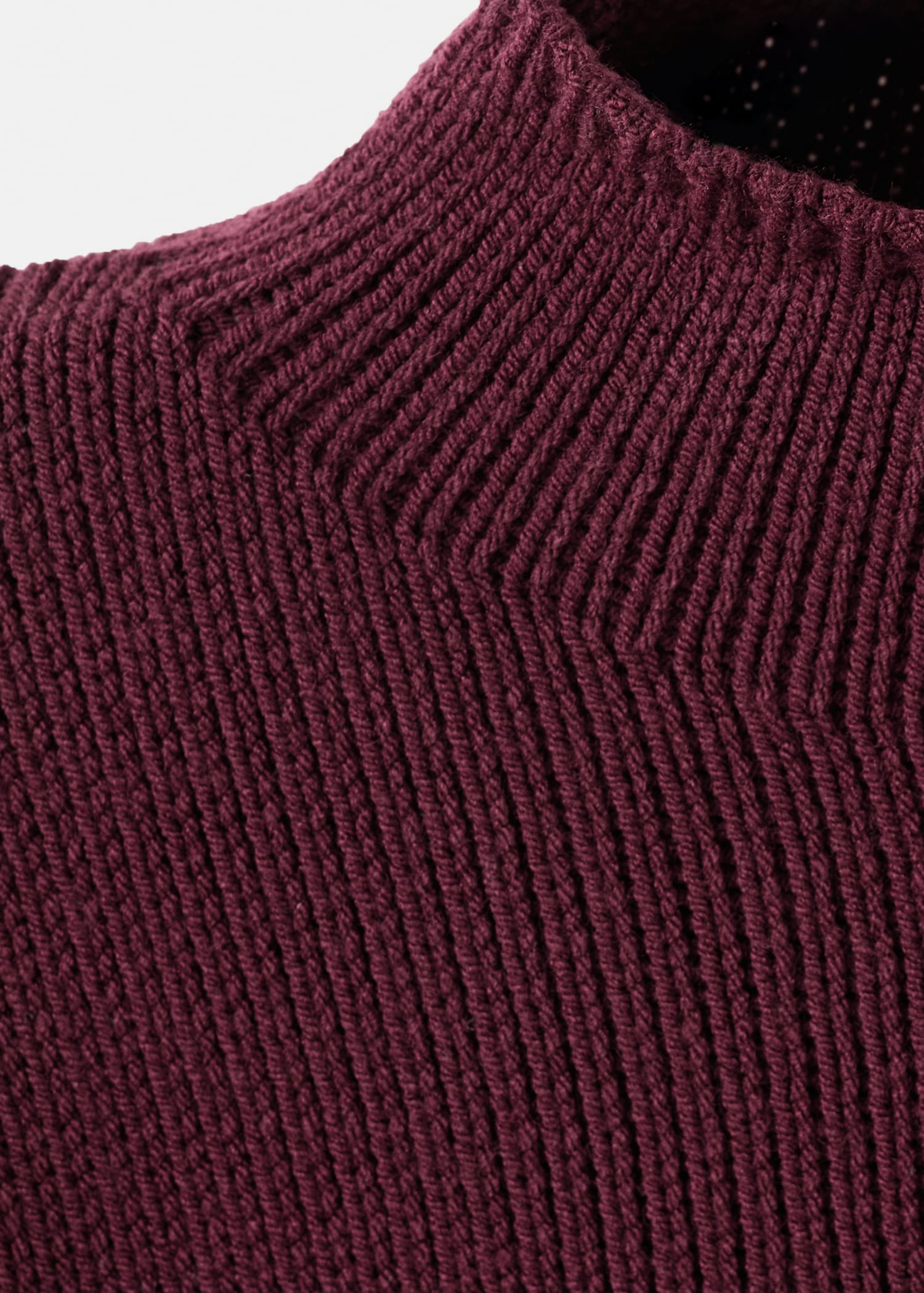 Knitted sweater with perkins neck - Details of the article 0