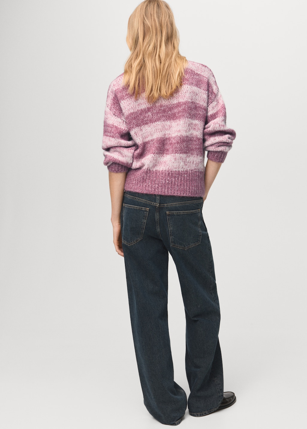 Mango Oversized striped sweater