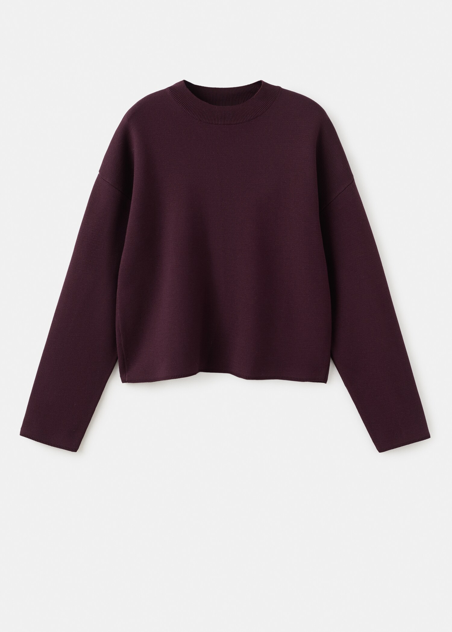 Round-neck knitted sweater - Article without model