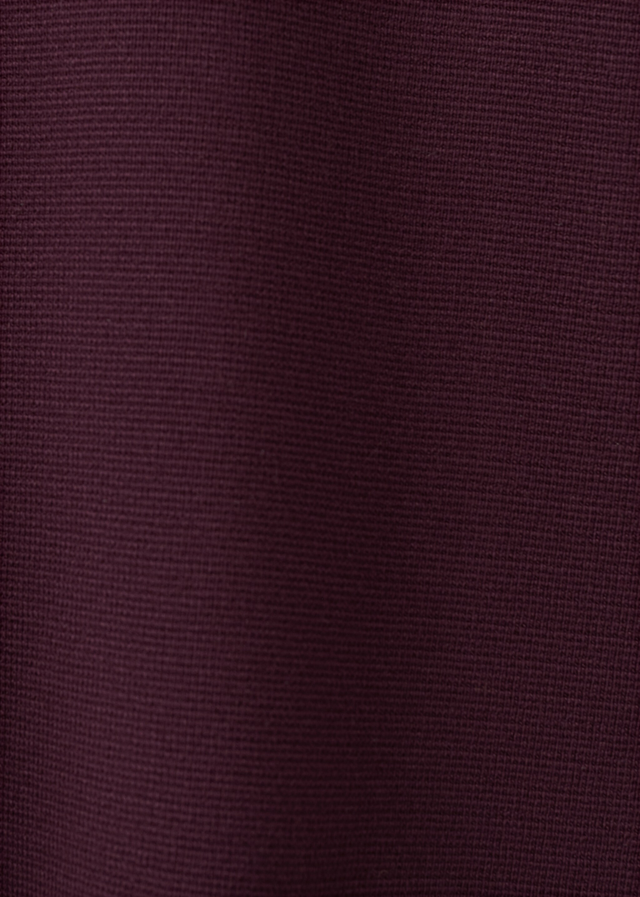 Round-neck knitted sweater - Details of the article 0, Wine. Ref: 27011318-00.