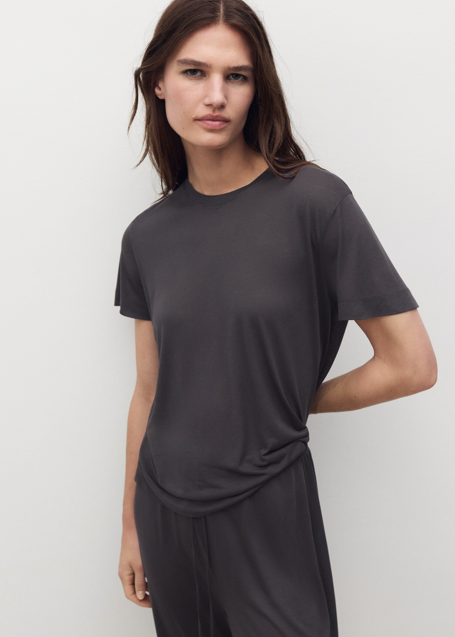 Micro-modal pyjama trousers - Details of the article 1