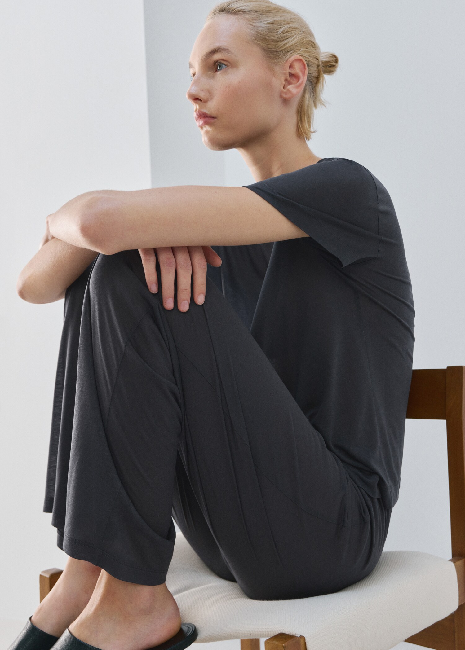 Micro-modal pyjama trousers - Details of the article 2