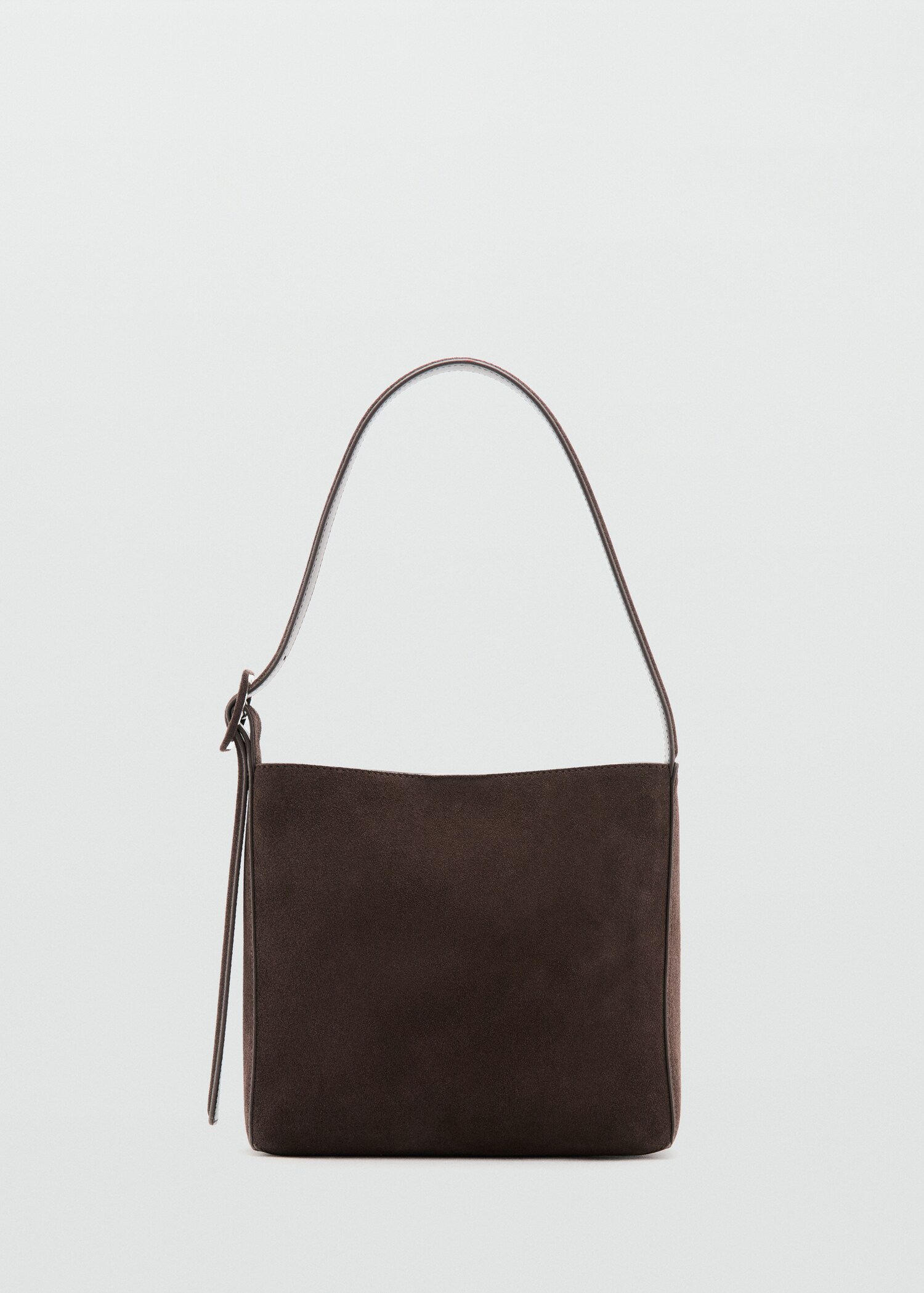 Suede leather shopper bag - Article without model
