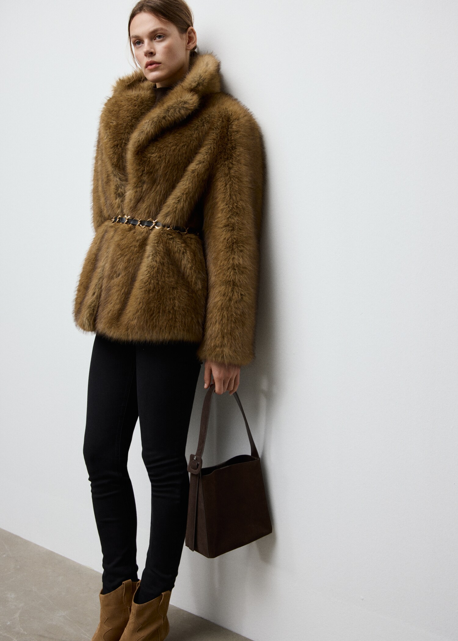 Suede leather shopper bag - Details of the article 9