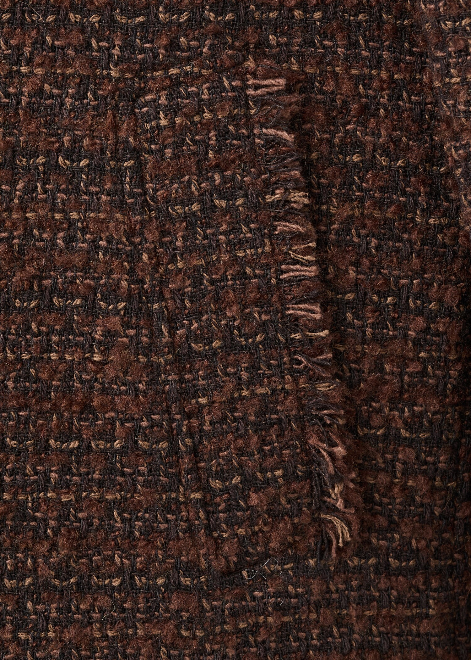 Tweed jacket with frayed ends - Details of the article 0