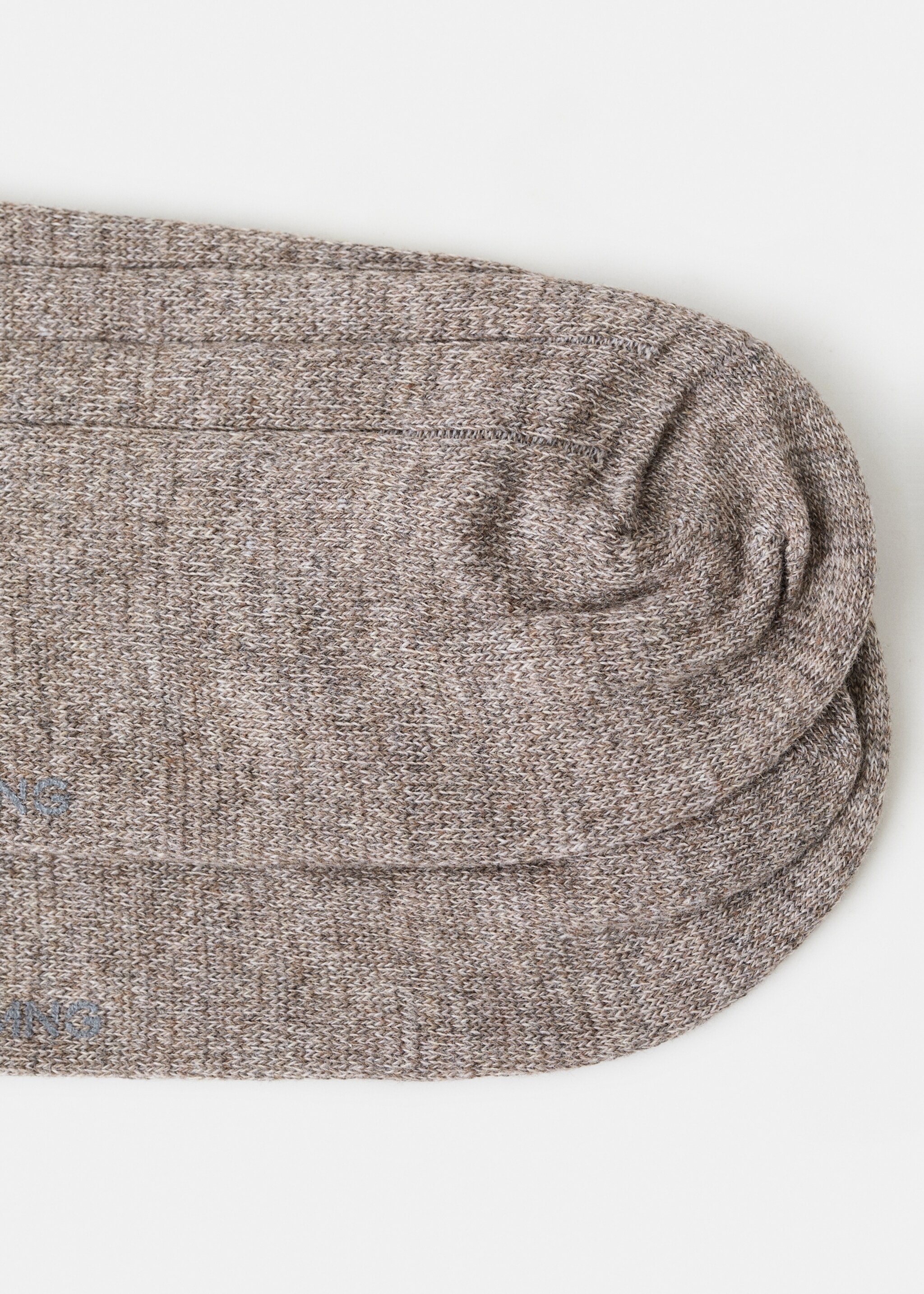 Chaussettes coton maille côtelée - Détail de l'article 0, Marron moyen. Ref: 27011331-00.