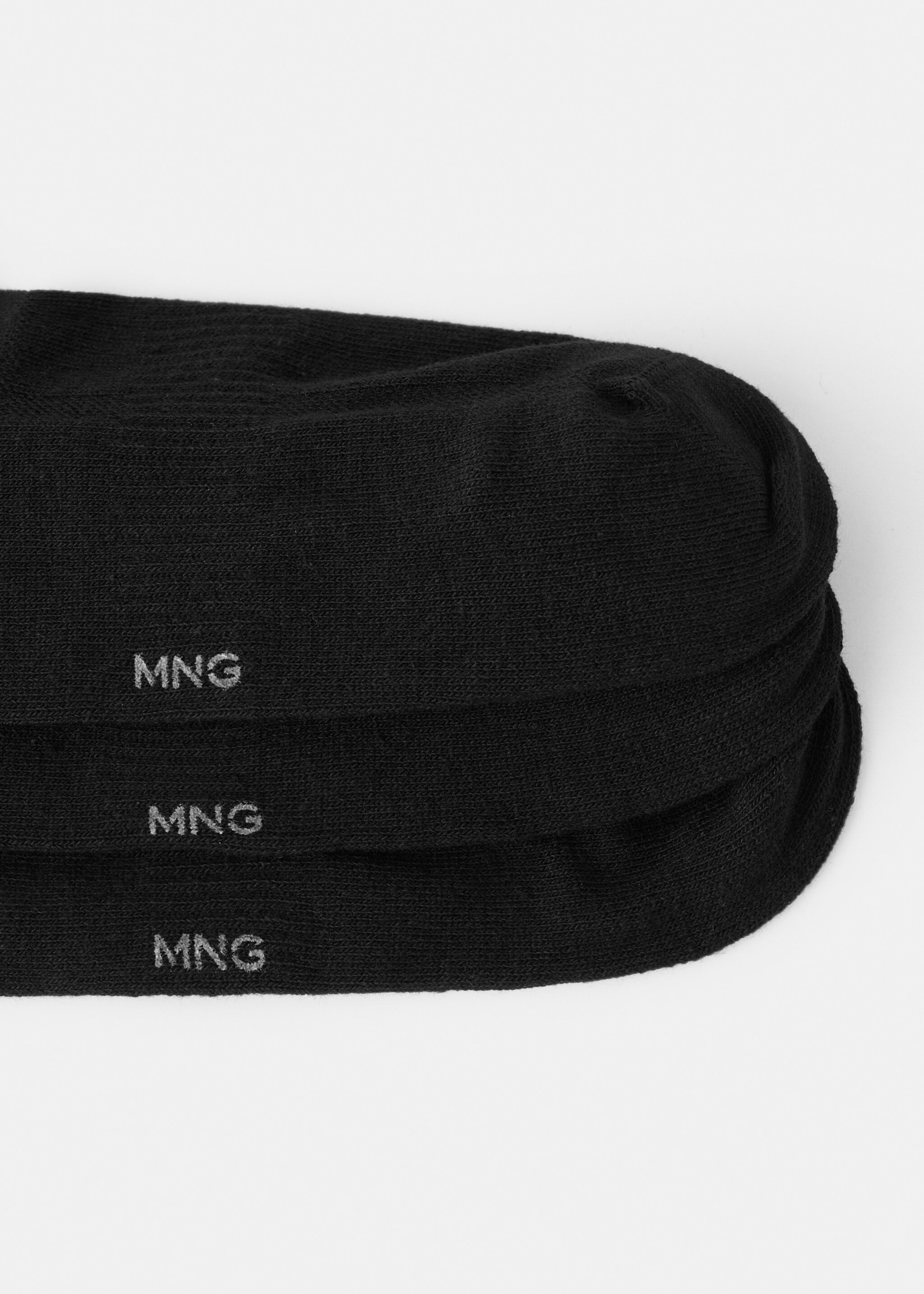 Pack of 3 cotton socks - Details of the article 0, Black. Ref: 27011333-00.