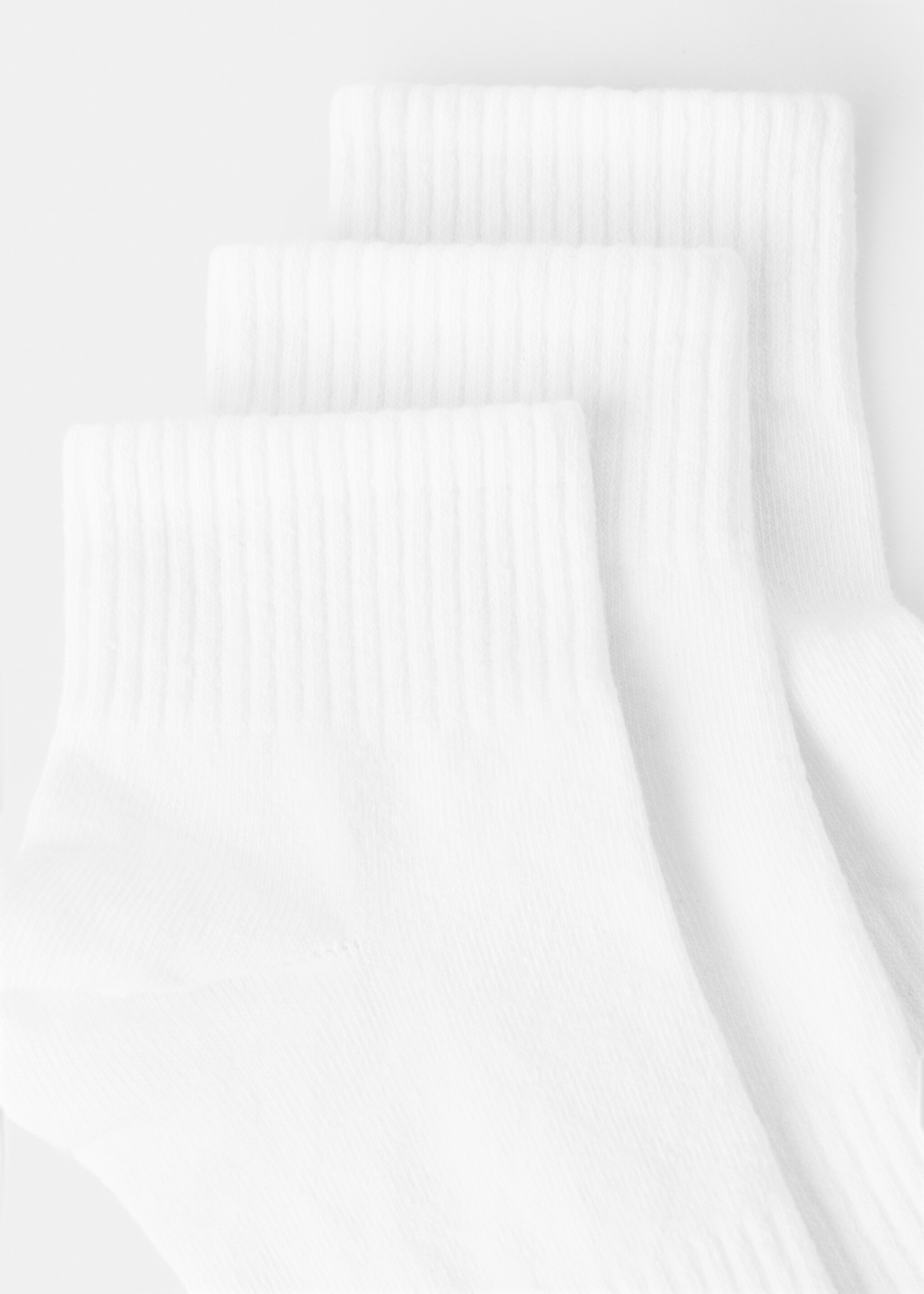 Pack of 3 cotton socks - Details of the article 8, White. Ref: 27011334-00.