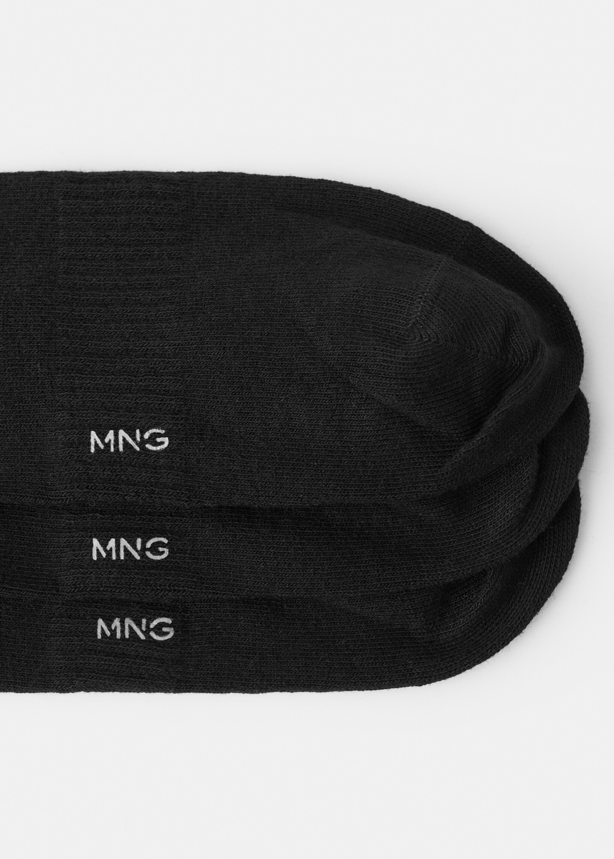 Pack of 3 cotton socks - Details of the article 0, Black. Ref: 27011334-00.