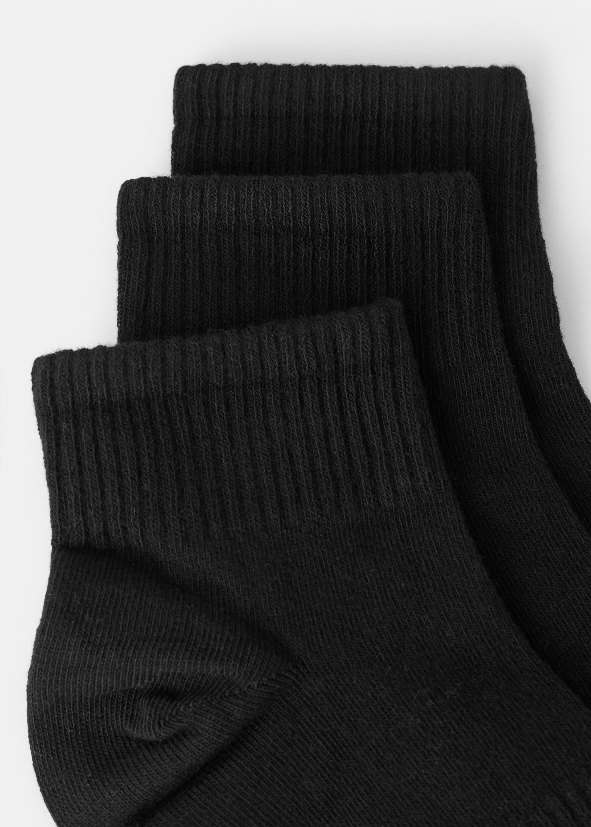 Pack of 3 cotton socks - Details of the article 8, Black. Ref: 27011334-00.