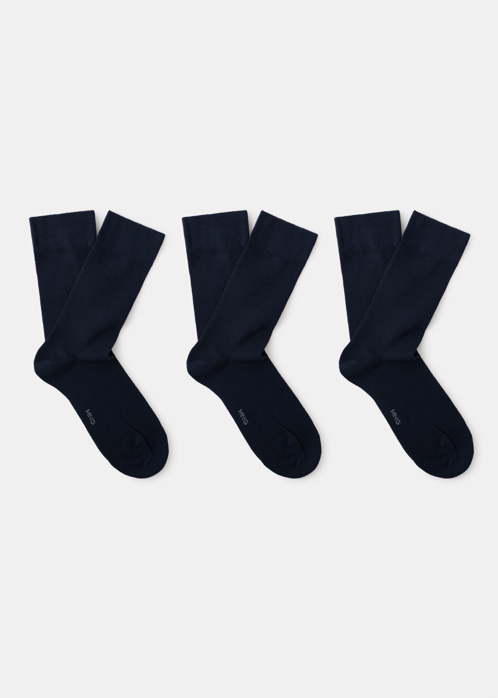 Pack of 3 cotton socks - Article without model, Dark Navy. Ref: 27011344-00.