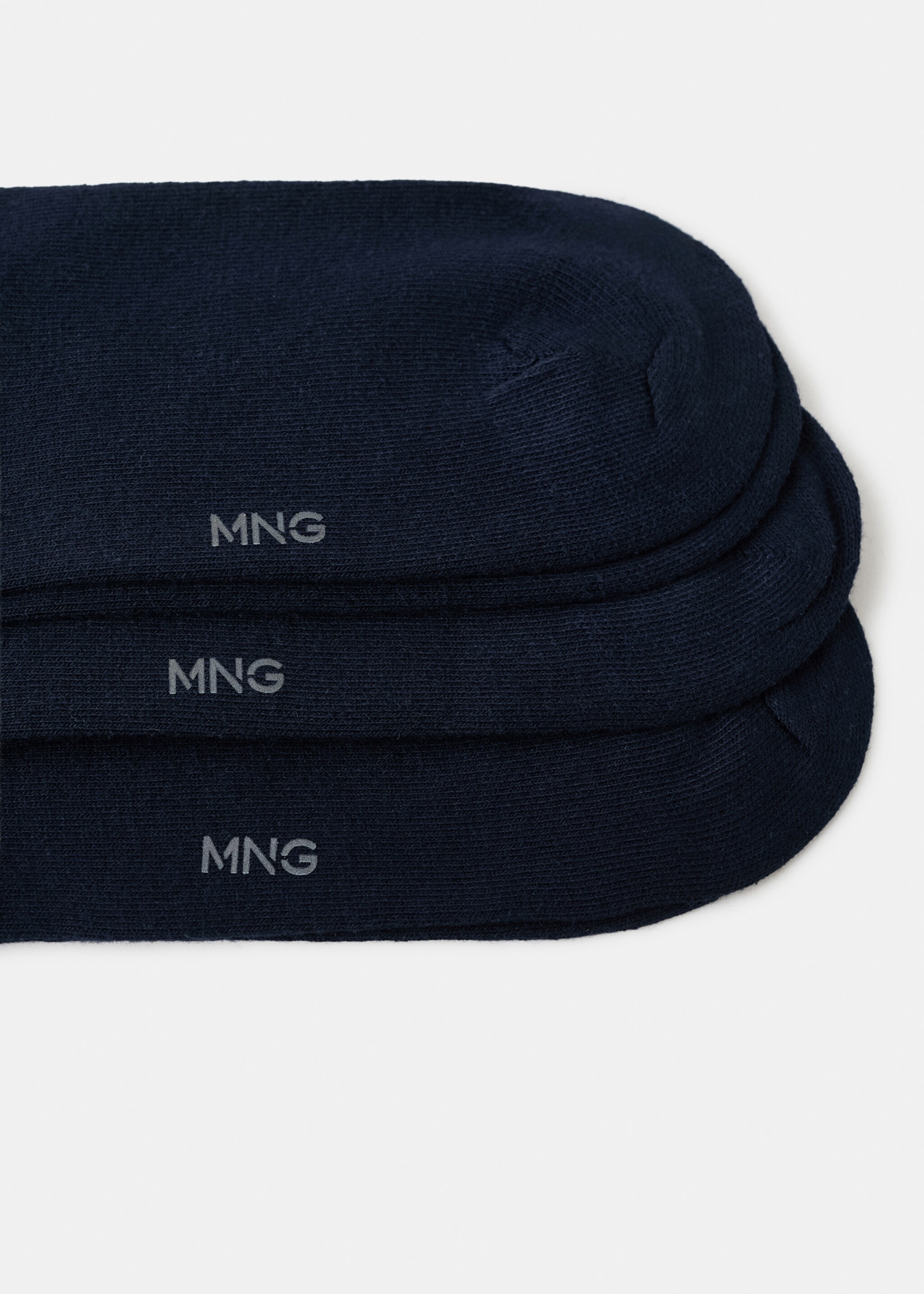 Pack of 3 cotton socks - Details of the article 0, Dark Navy. Ref: 27011344-00.