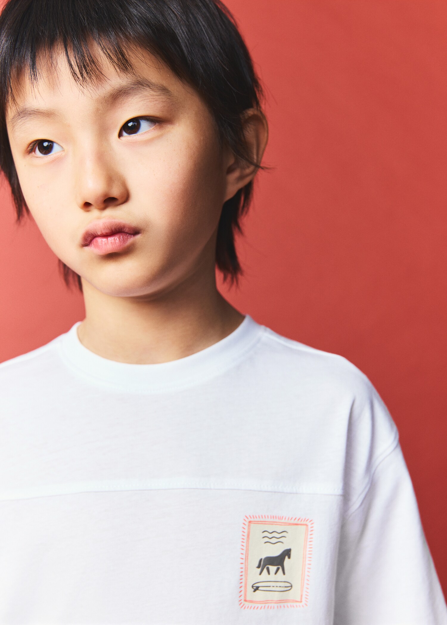 Printed cotton-blend T-shirt - Details of the article 1