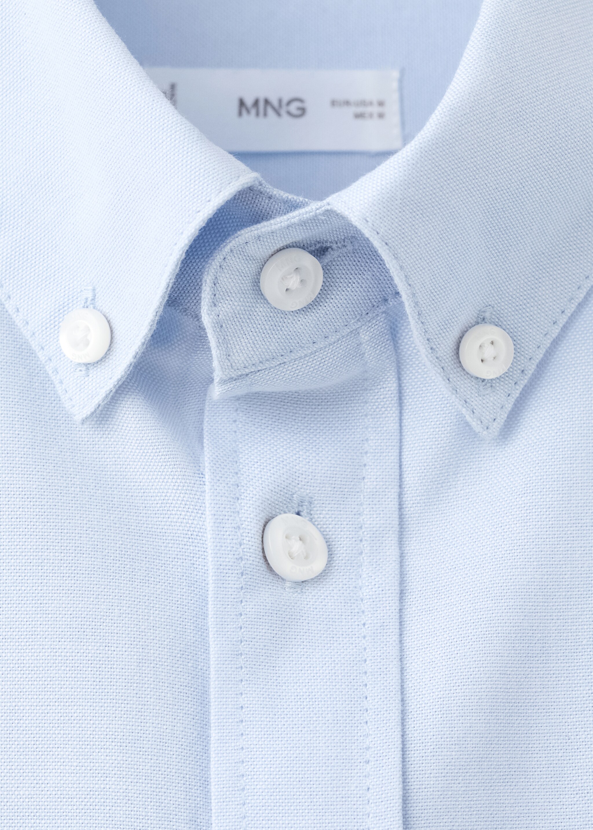 Oxford-Hemd - Detail des Artikels 0, Himmelblau. Ref: 27011513-00.