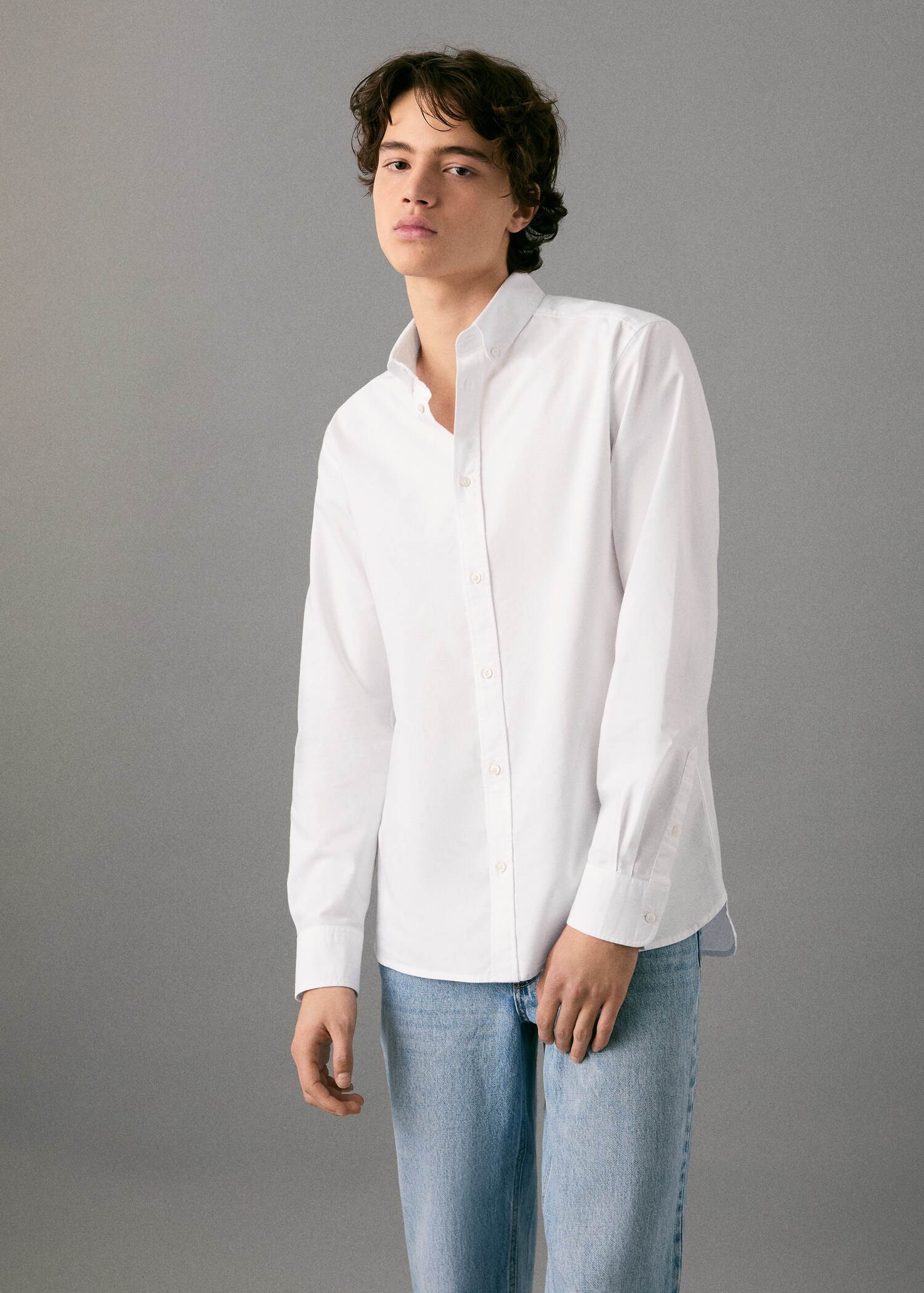 Oxford cotton shirt - Medium plane