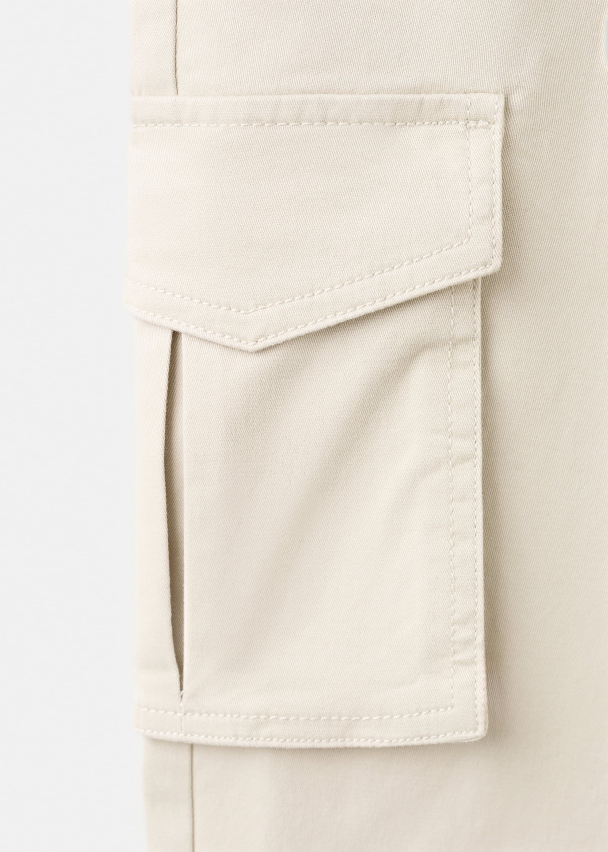 Pantalon droit cargo - Détail de l'article 8, Gris glacé. Ref: 27011515-00.