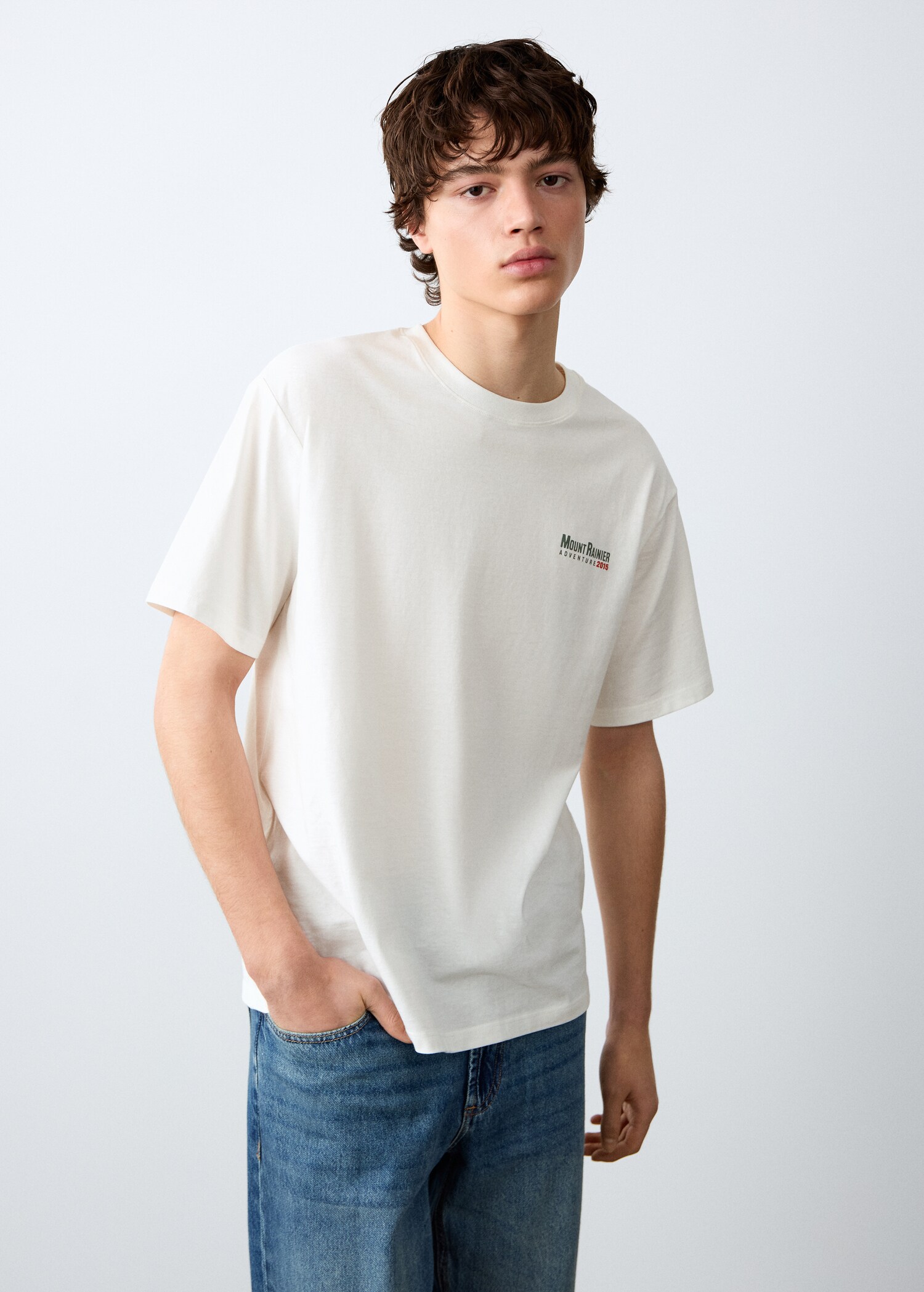 T-shirt imprimé manches courtes - Plan moyen