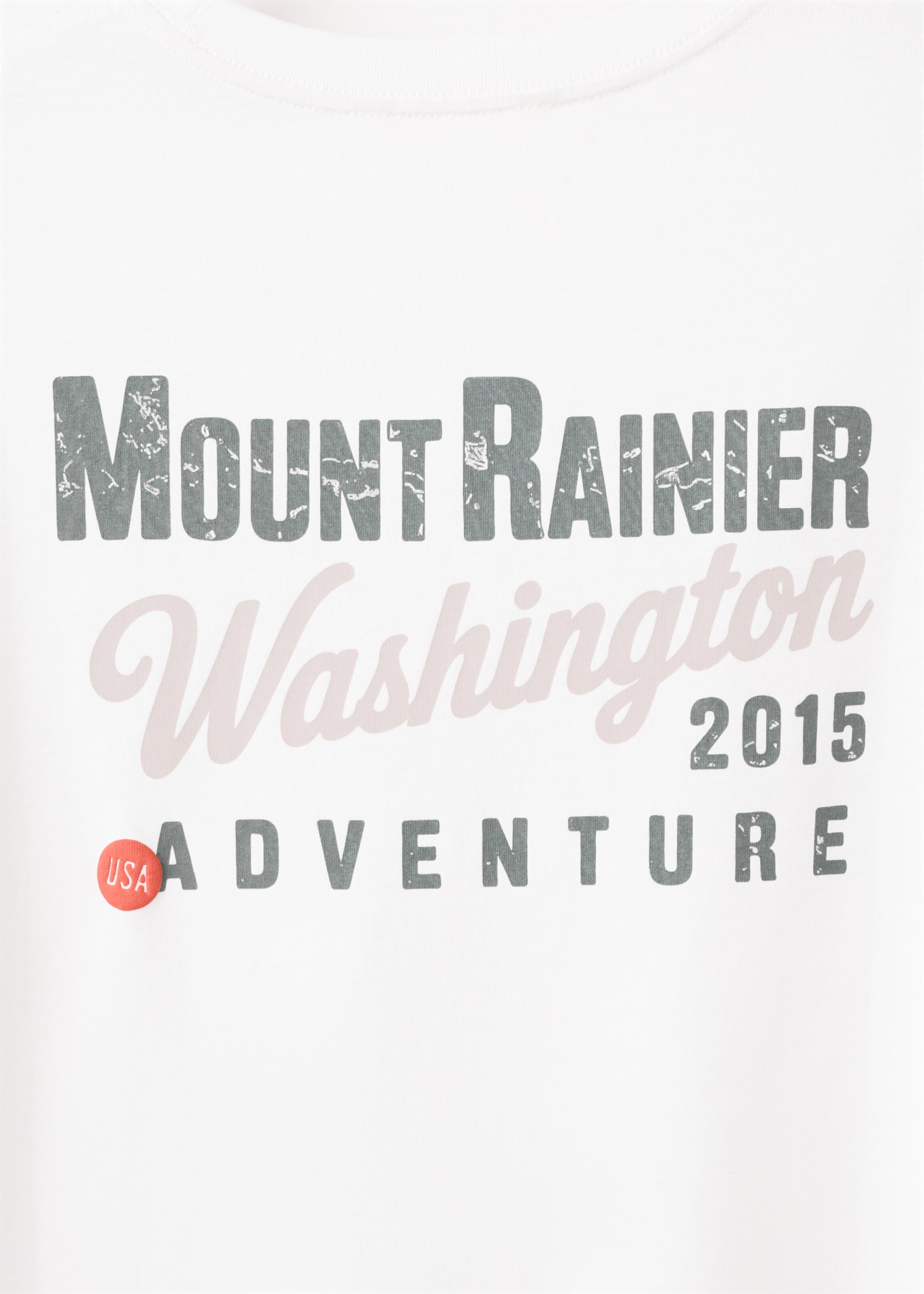 T-shirt imprimé manches courtes - Détail de l'article 0, Blanc cassé. Ref: 27011517-00.