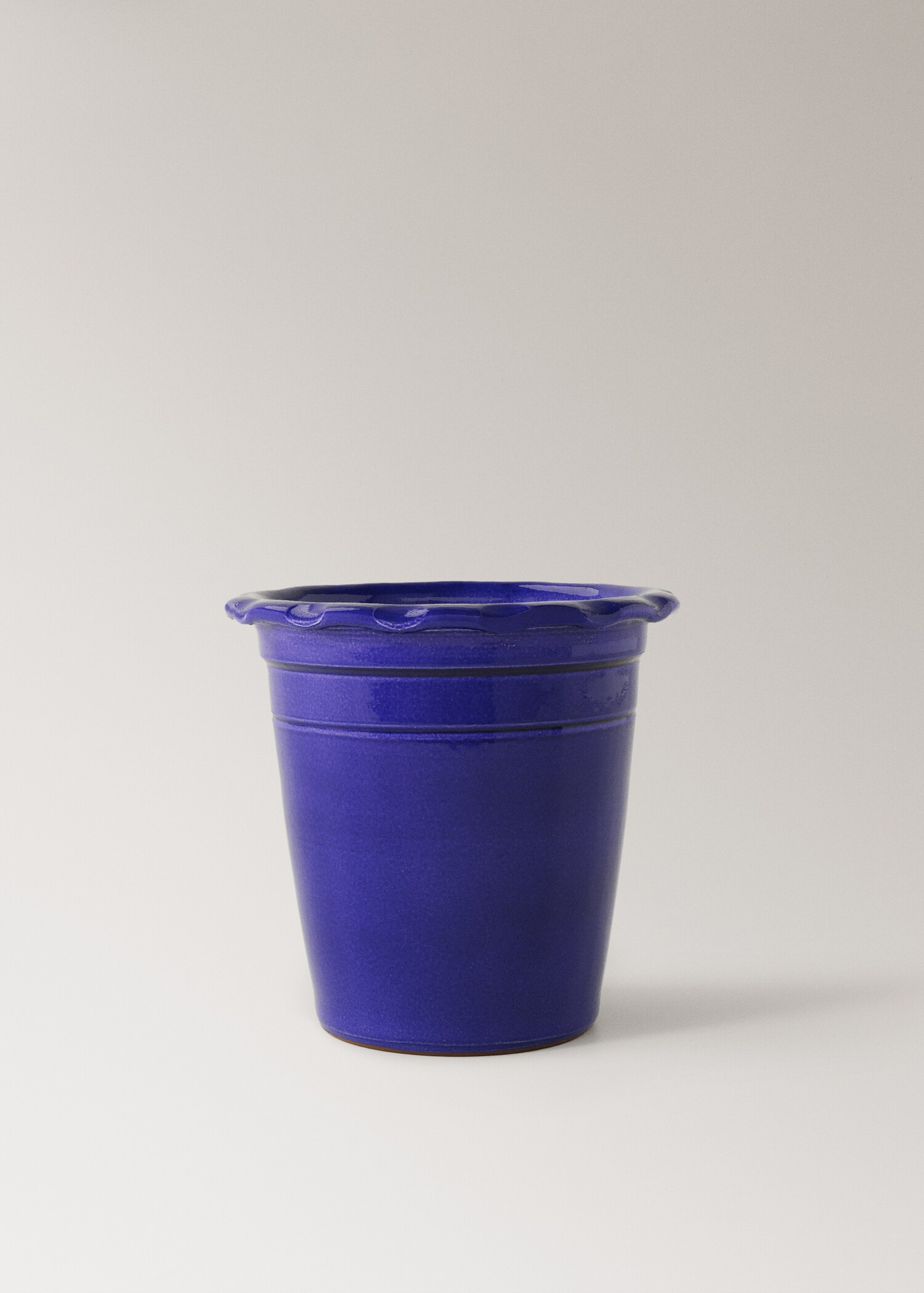 Terrakotta-Übertopf Wellen mittelgroß - Artikel ohne Model