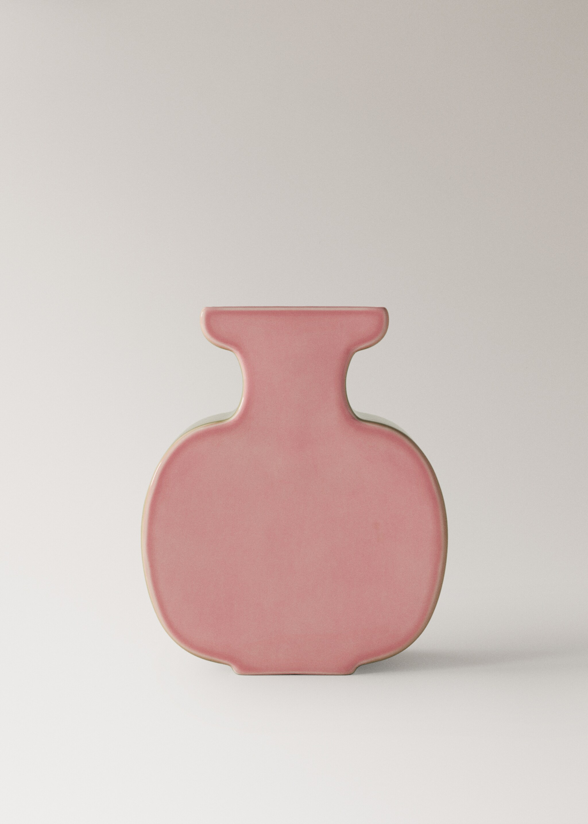 Střední dvoubarevný kameninový džbán - Zboží bez modelu, Růžová. Ref: 27011532-00.