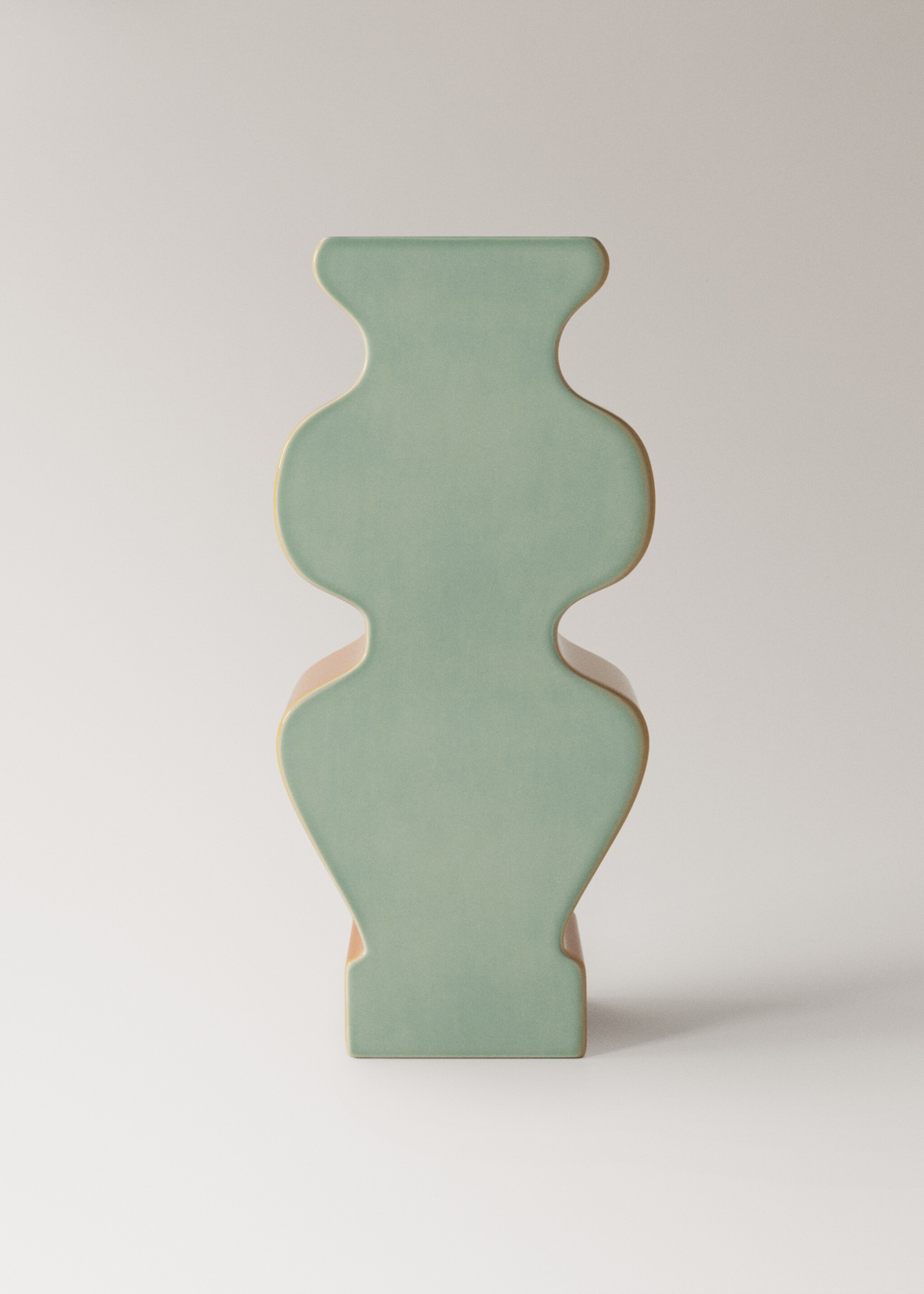 Velká dvoubarevná kameninová váza - Zboží bez modelu, Modrá obloha. Ref: 27011533-00.