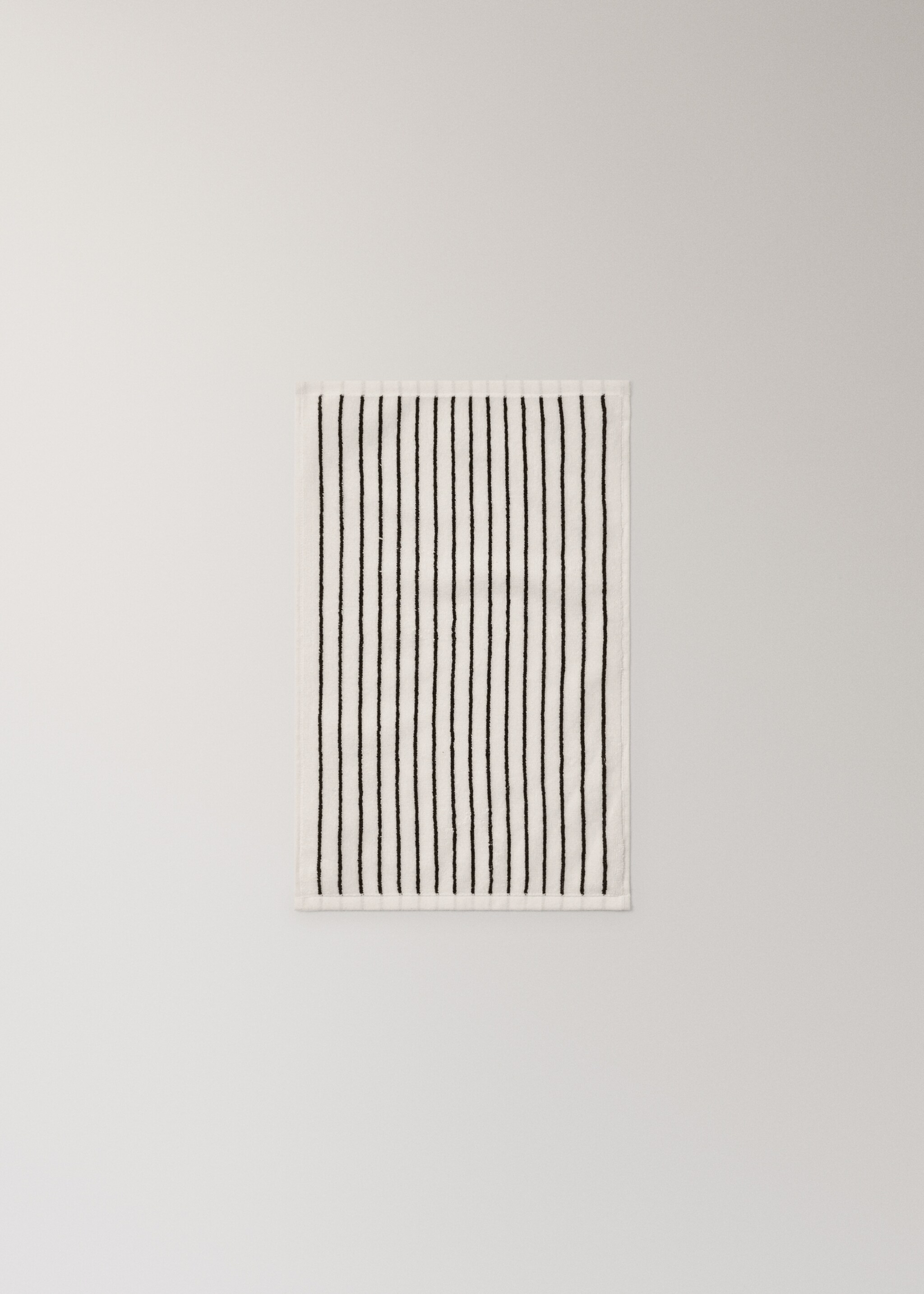 Рушник для рук з бавовни з двокольоровою смугою - Детальніше про товар 3, Брудно-білий. Ref: 27011537-00.