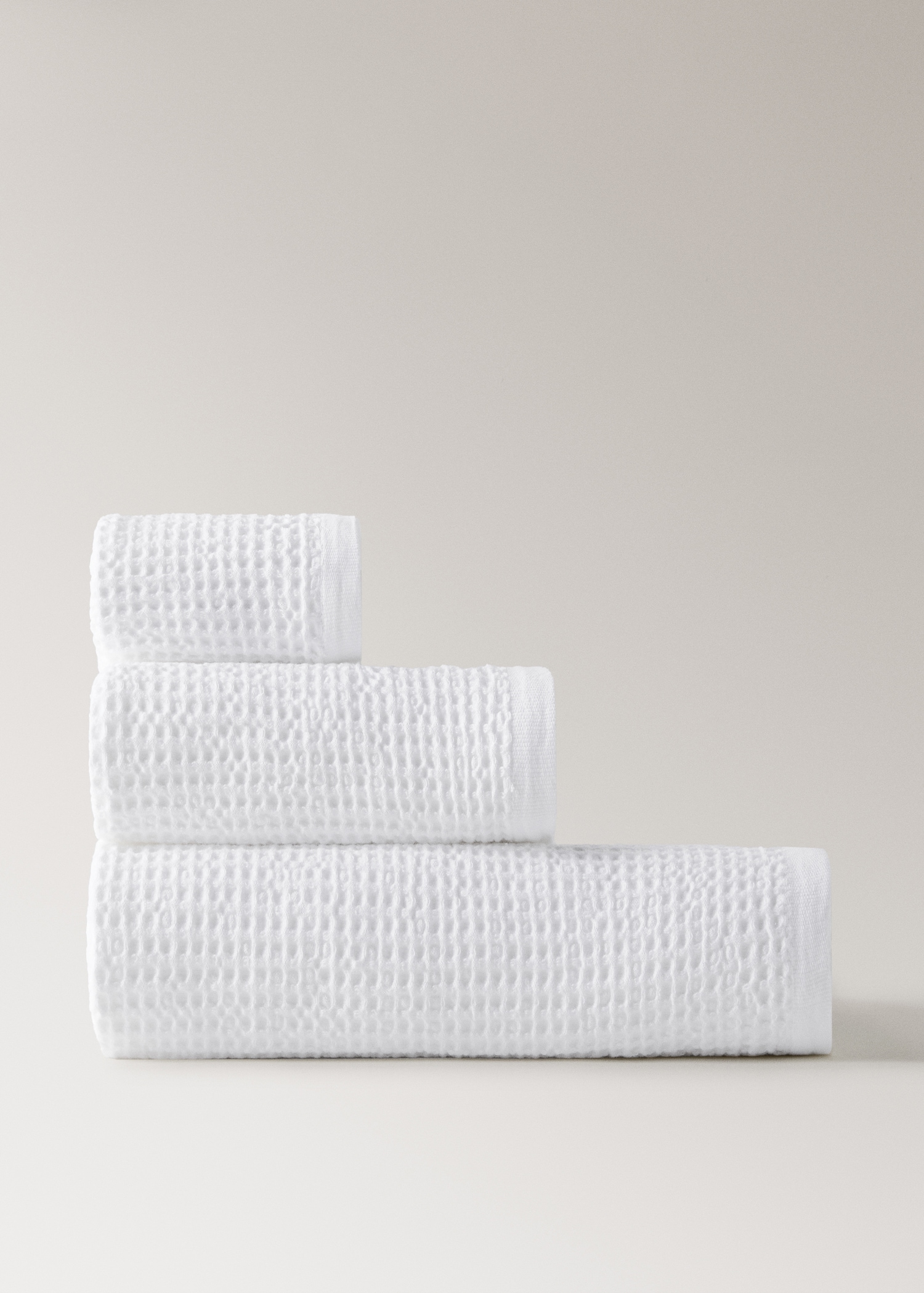 Waffle cotton hand towel - Article without model