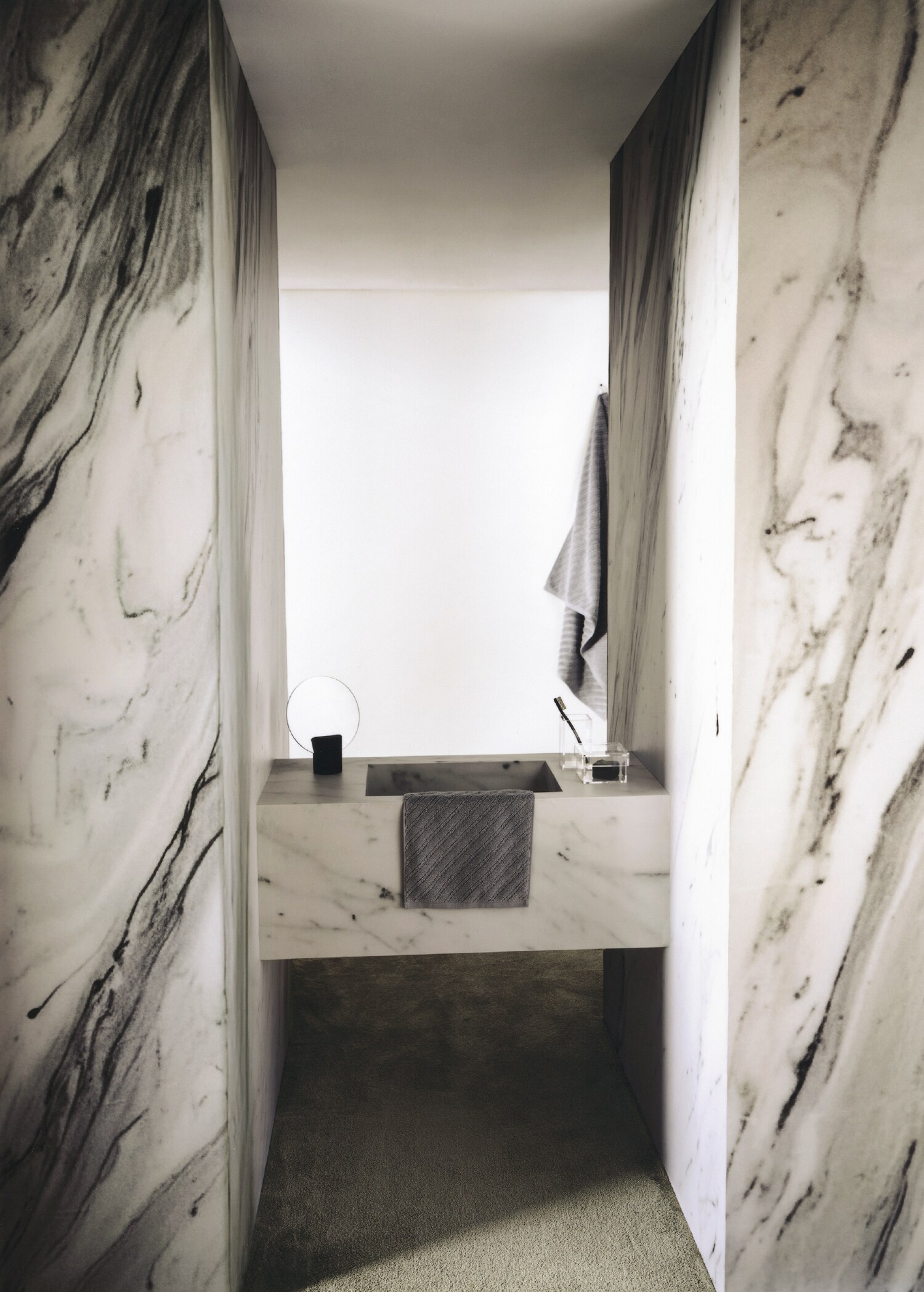 Guest towel with diagonal structure terry cotton - Details of the article 6