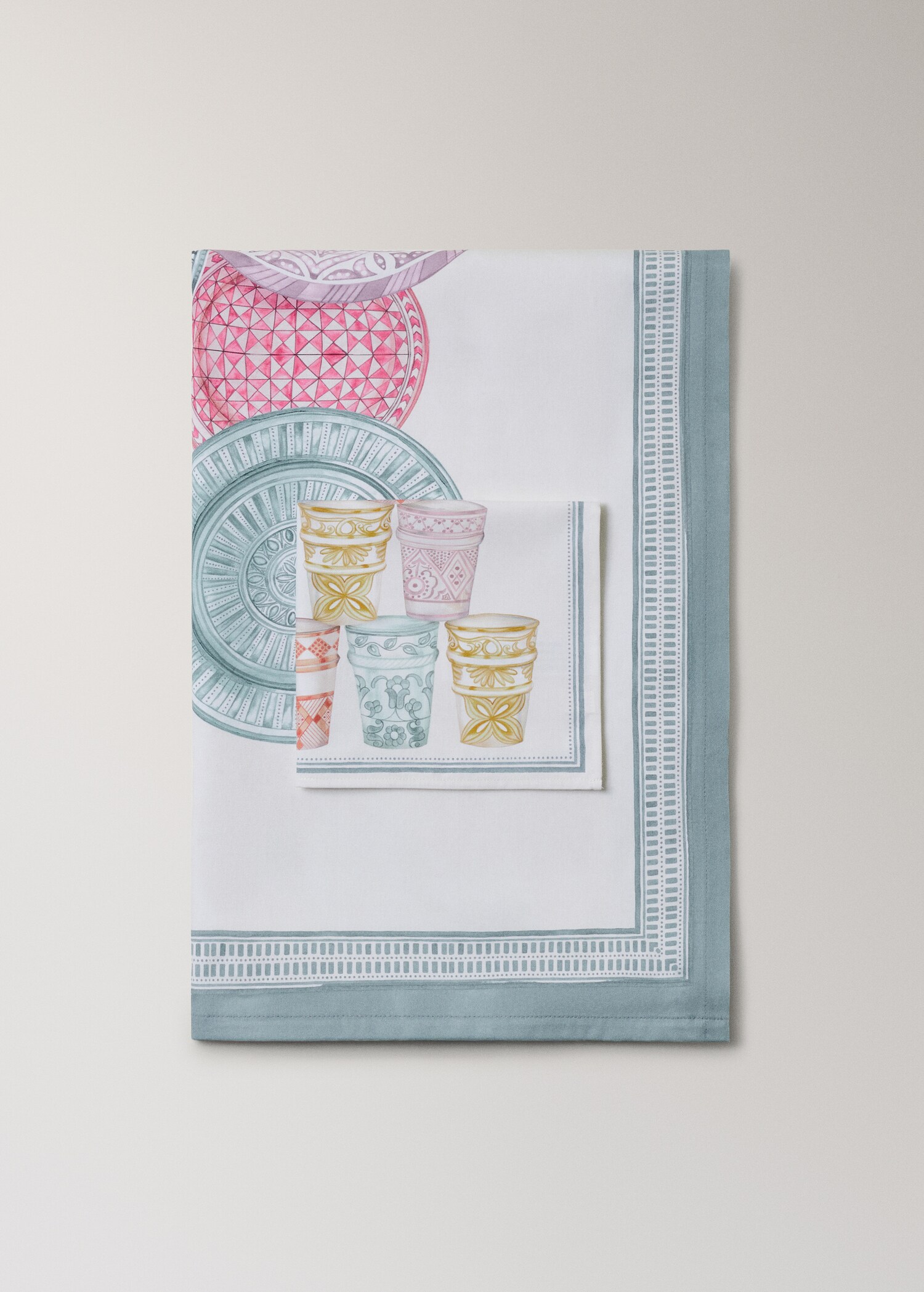 Cotton tablecloth Moroccan style for 6 to 8 diners - Details of the article 3