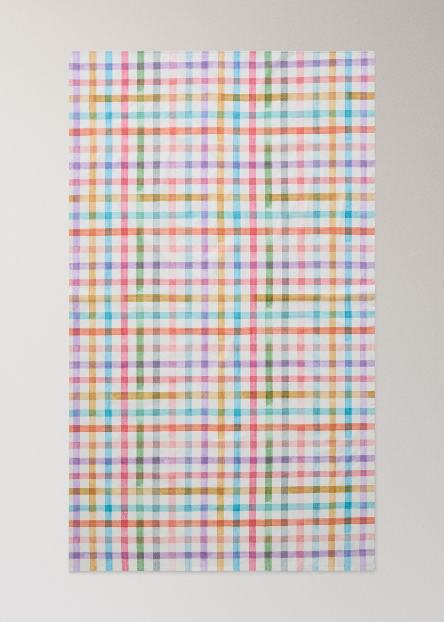 Resin-coated tablecloth with brushstroke stripe effect for 2 to 4 guests - Details of the article 3