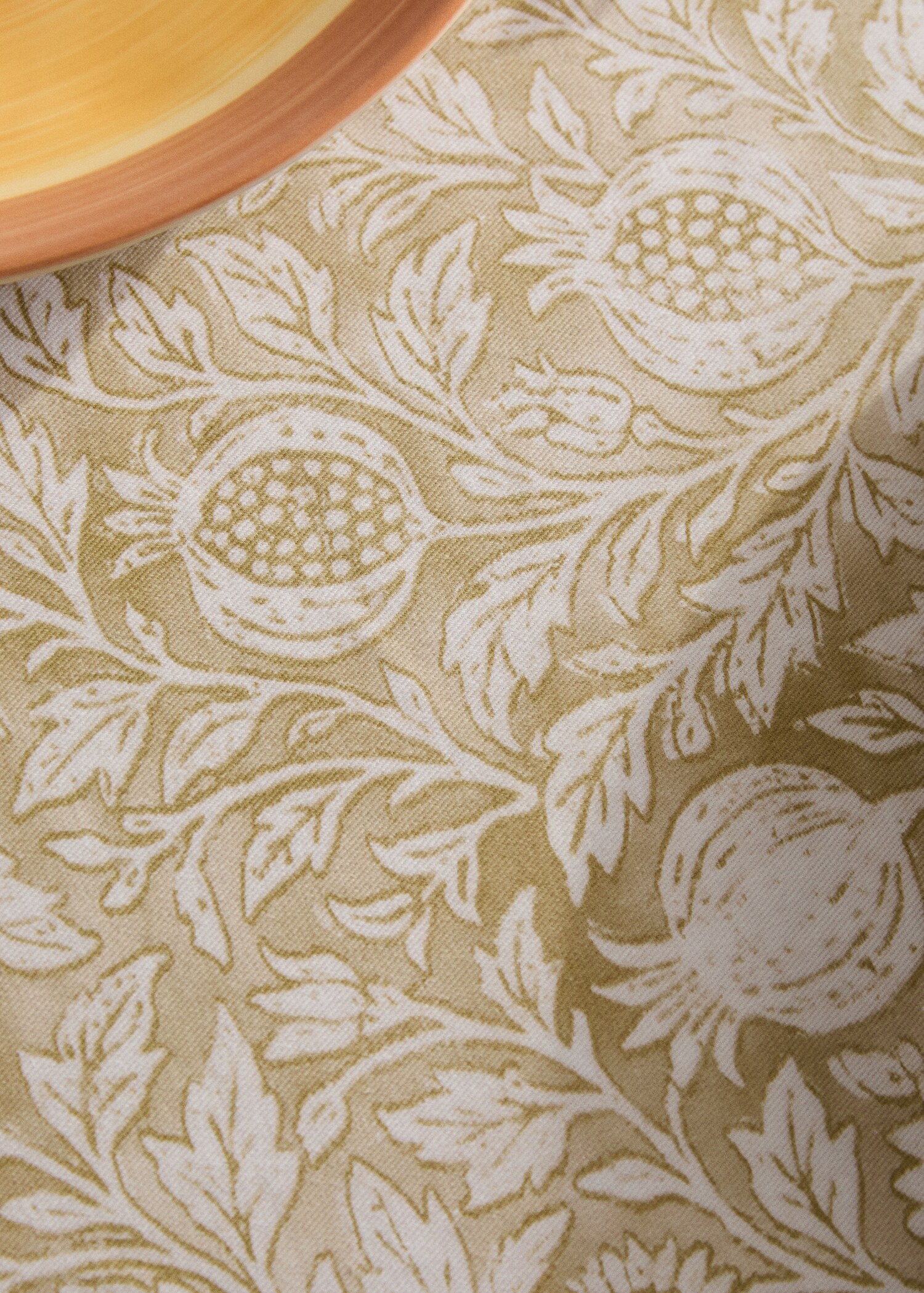 Blockprint style cotton tablecloth for 6 to 8 guests - Details of the article 7