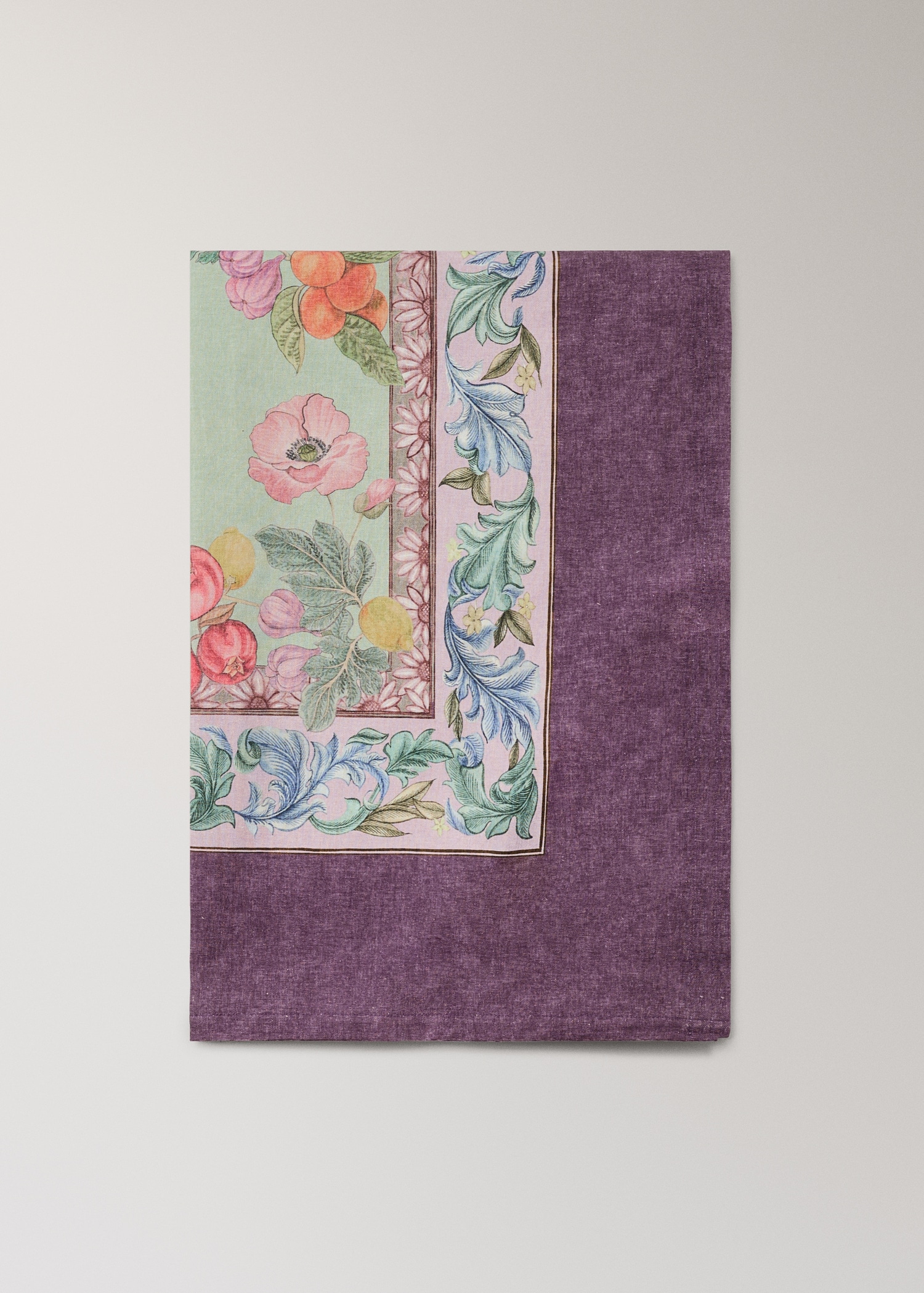 Бавовняна скатертина в різноколірну смужку на 2–4 персони - Товар без моделі