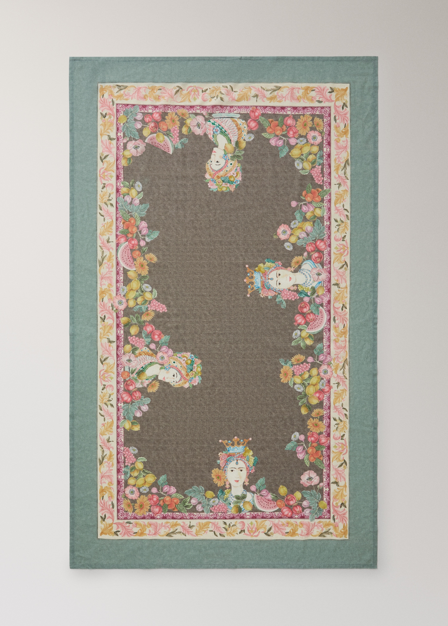 Бавовняна скатертина в різноколірну смужку на 2–4 персони - Детальніше про товар 4